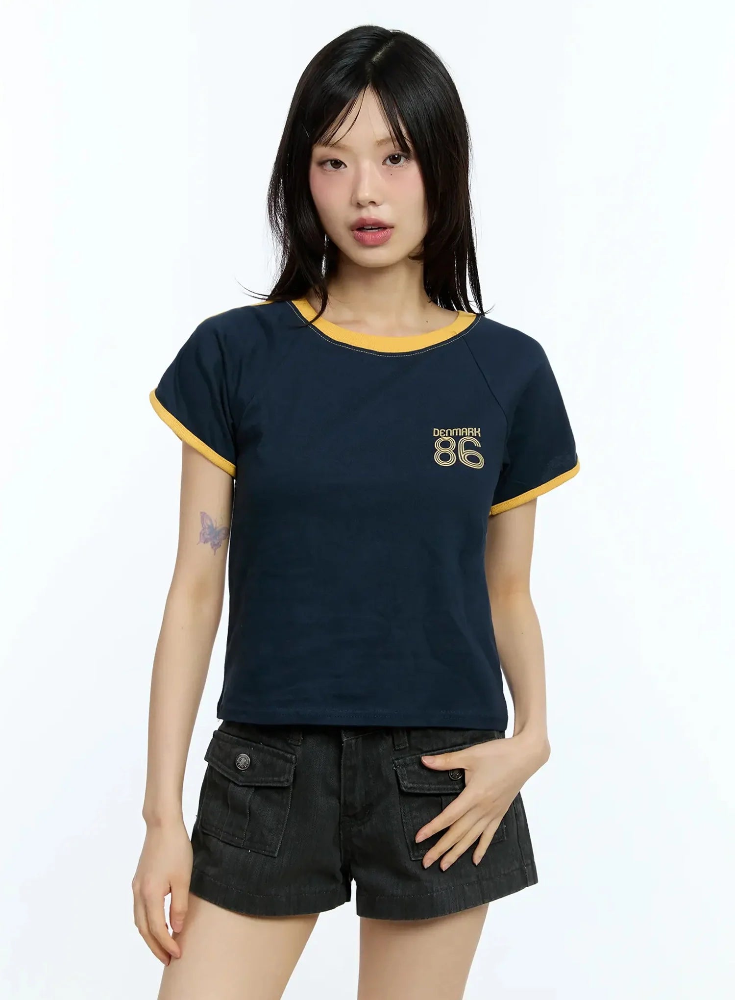 Two-Tone Graphic Tee IU524