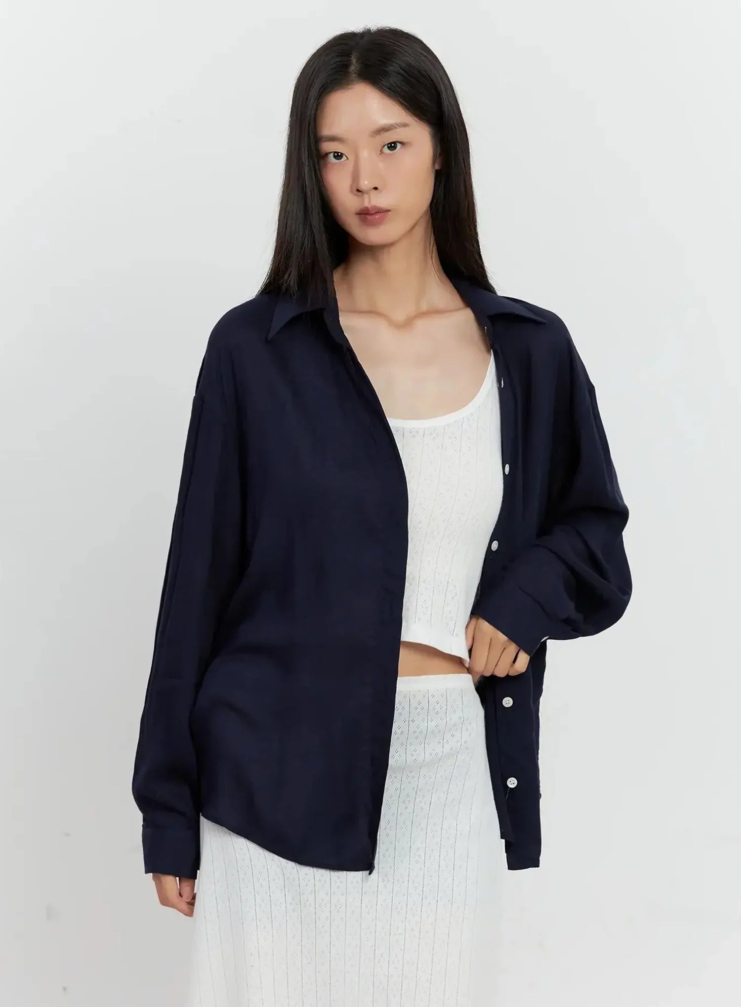 Classic Long-Sleeve Button-Up IL528