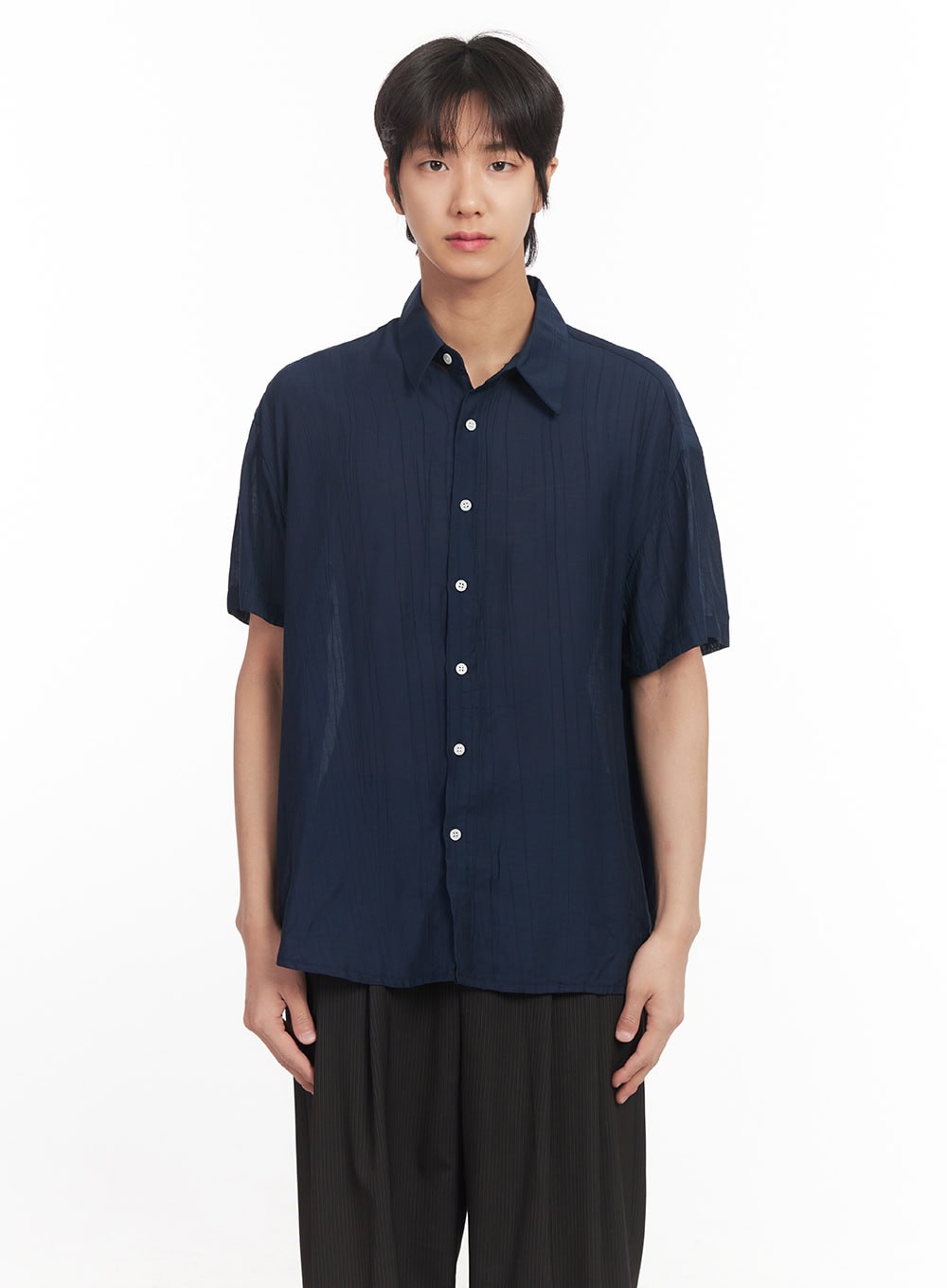 Men's Relaxed-Fit Collared Shirt IA510