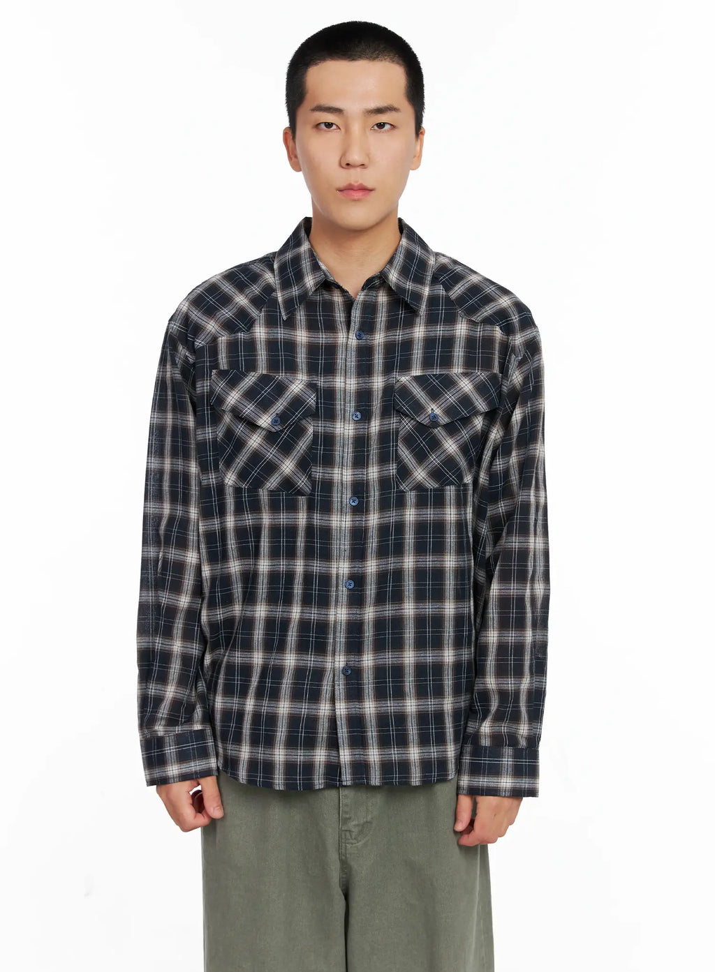 Men's Plaid Shirt IG529