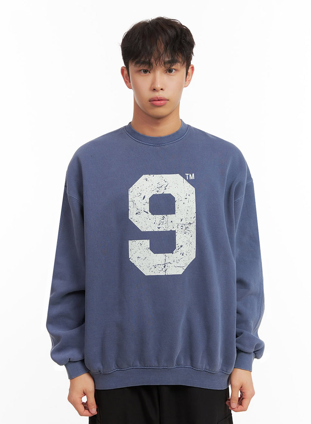 Men's Casual Long-Sleeve Oversized Tee ID427