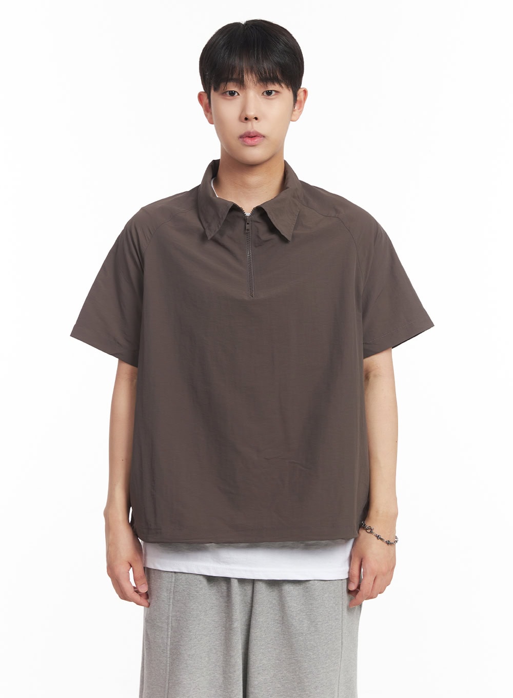 Men's Windbreaker Half-Zip Top IA525