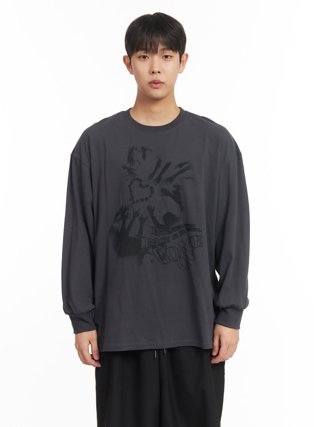 Men's Cotton Graphic Long Sleeve Tee IM517