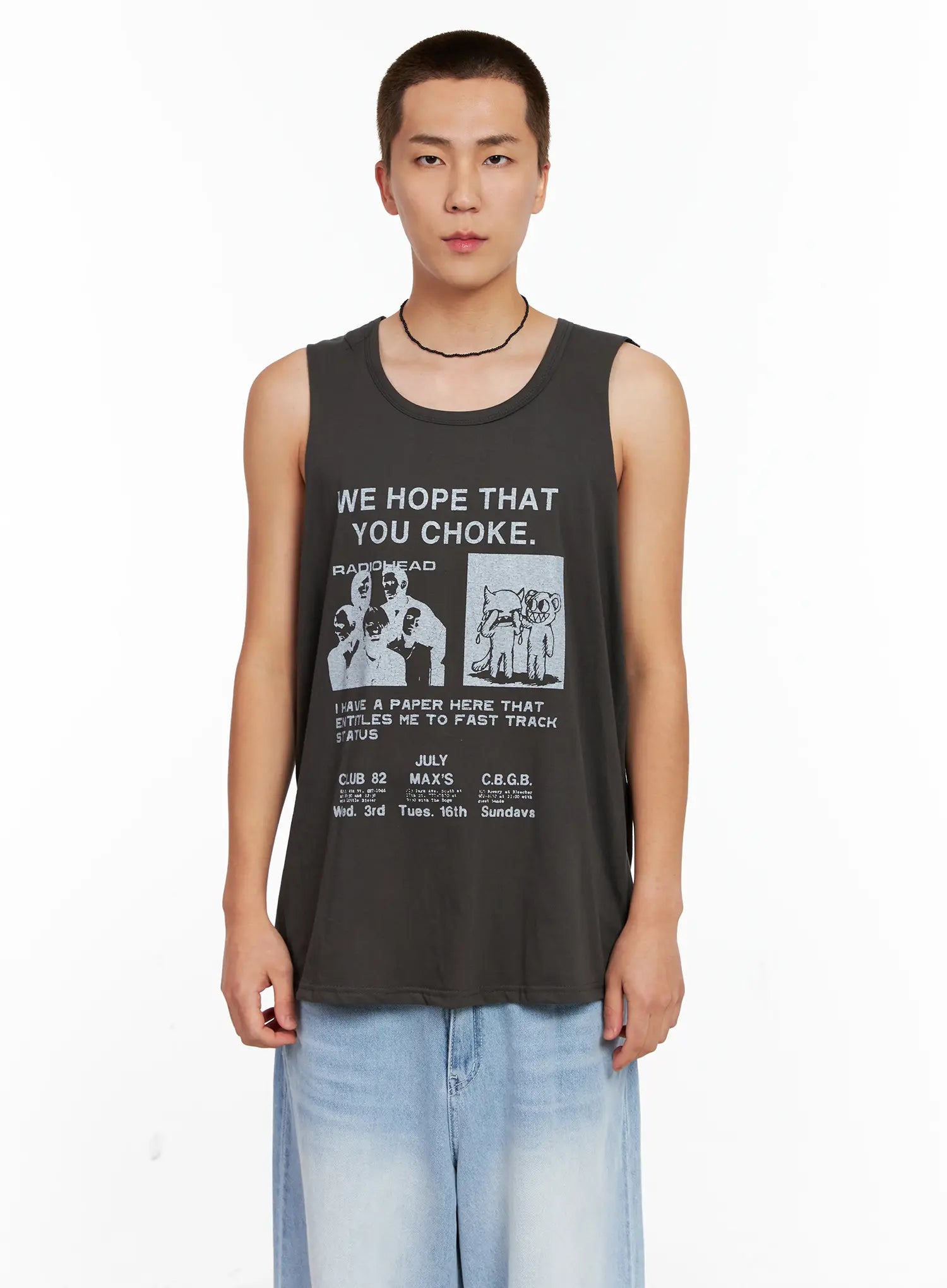 Men's Graphic Sleeveless Tee IG508