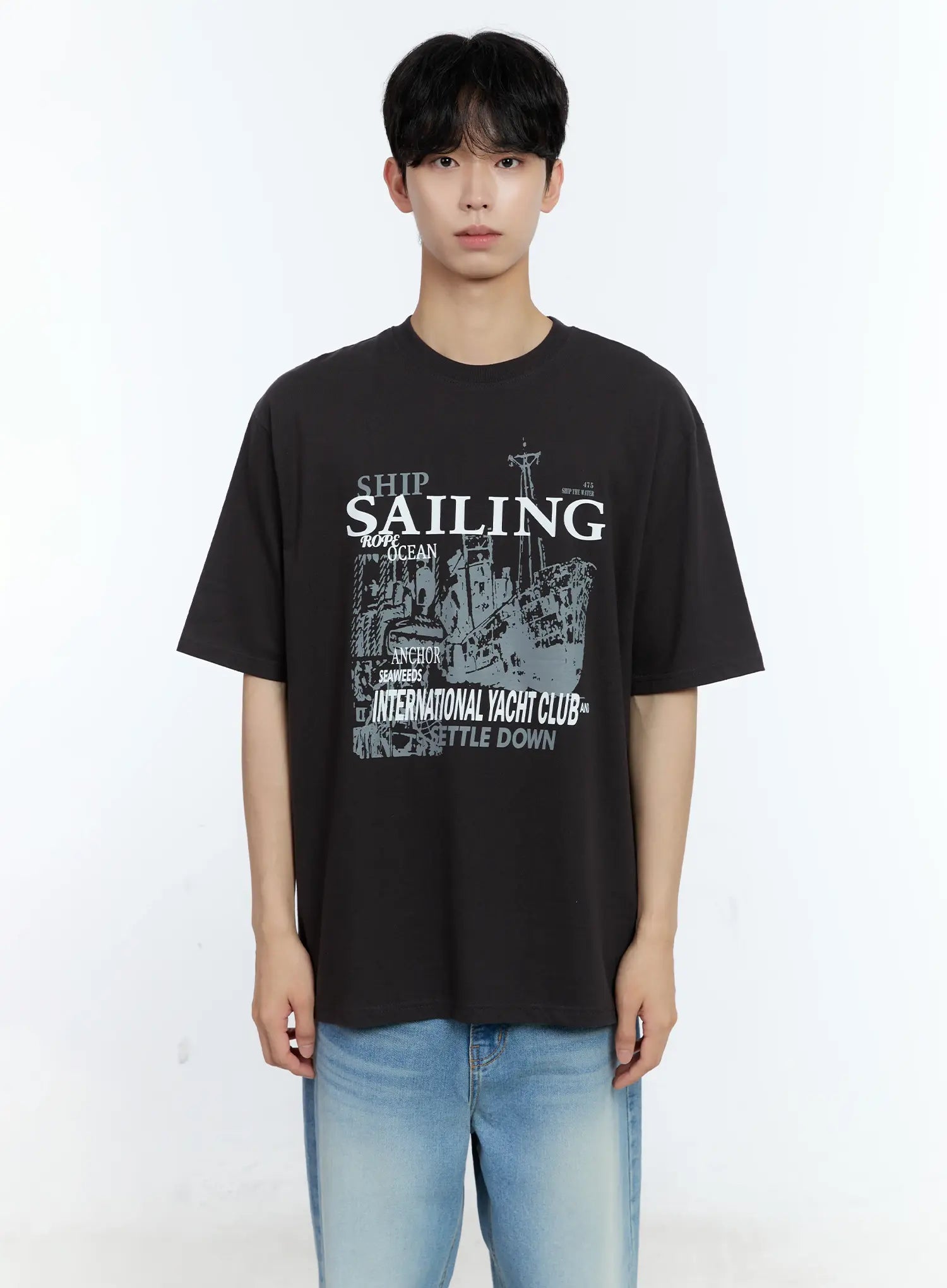 Men's Sailing Graphic T-Shirt IL529