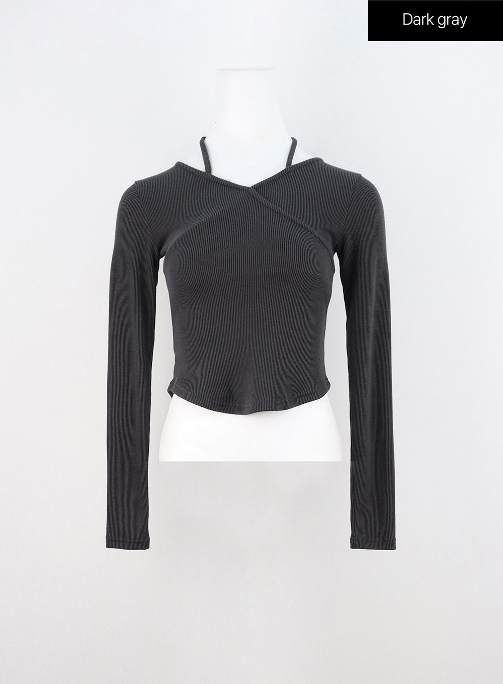 Wrap Halter Neck Slim Fit Tee IN310