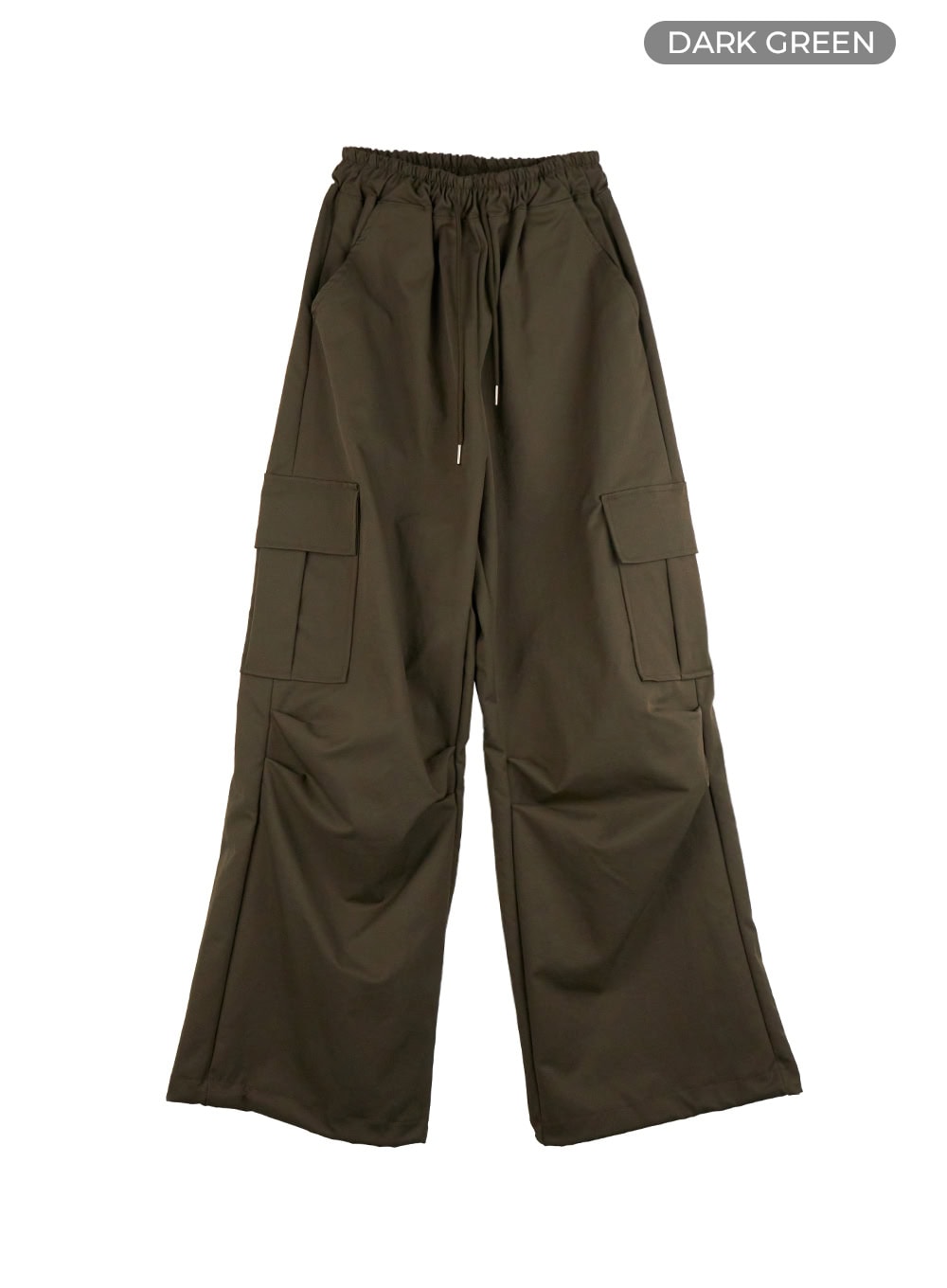 Cargo Pintuck Wide-Leg Pants IS402