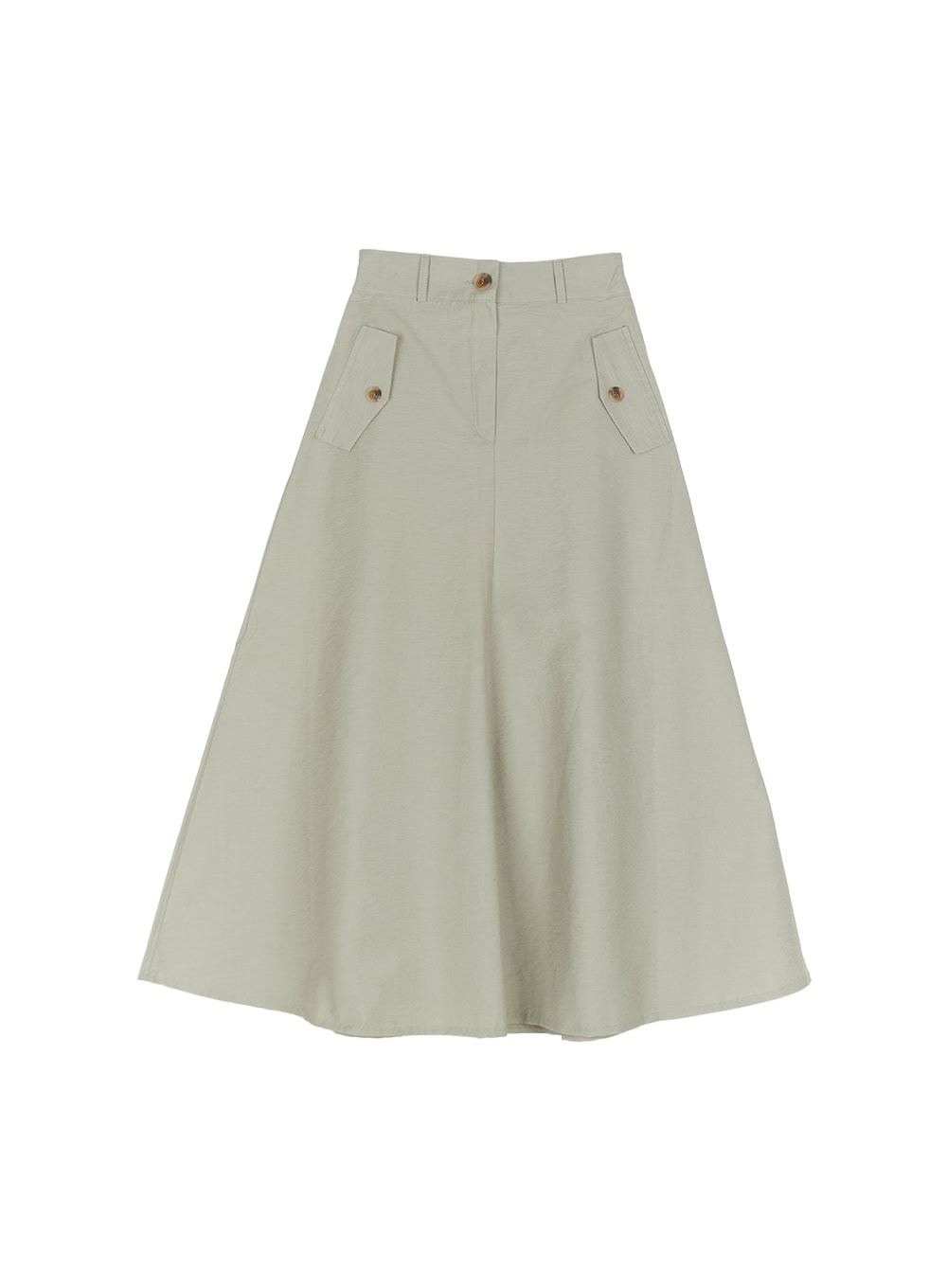 Flare Cotton Maxi Skirt IY513