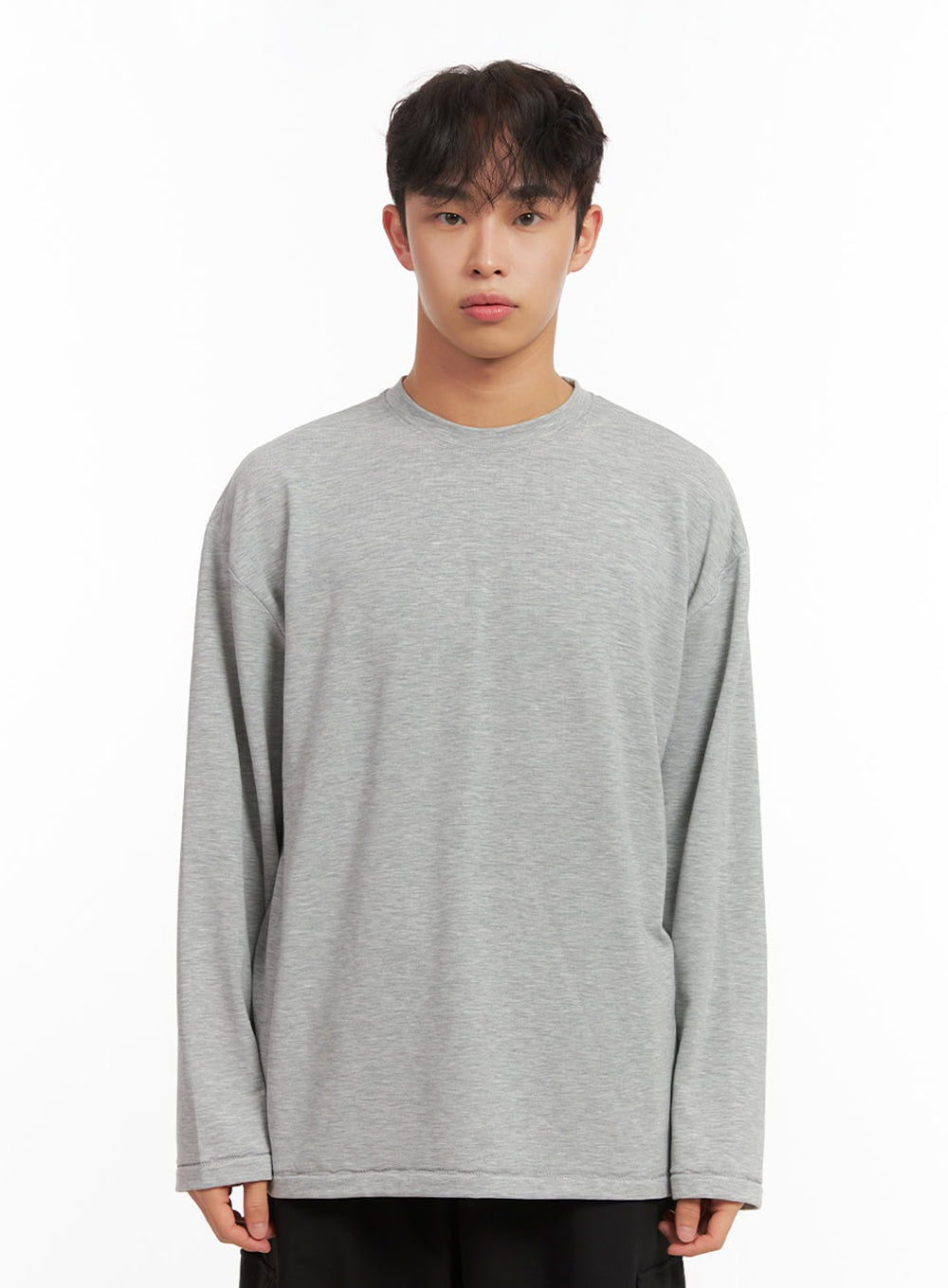 Men's Essential Long-Sleeve Oversized Tee ID427