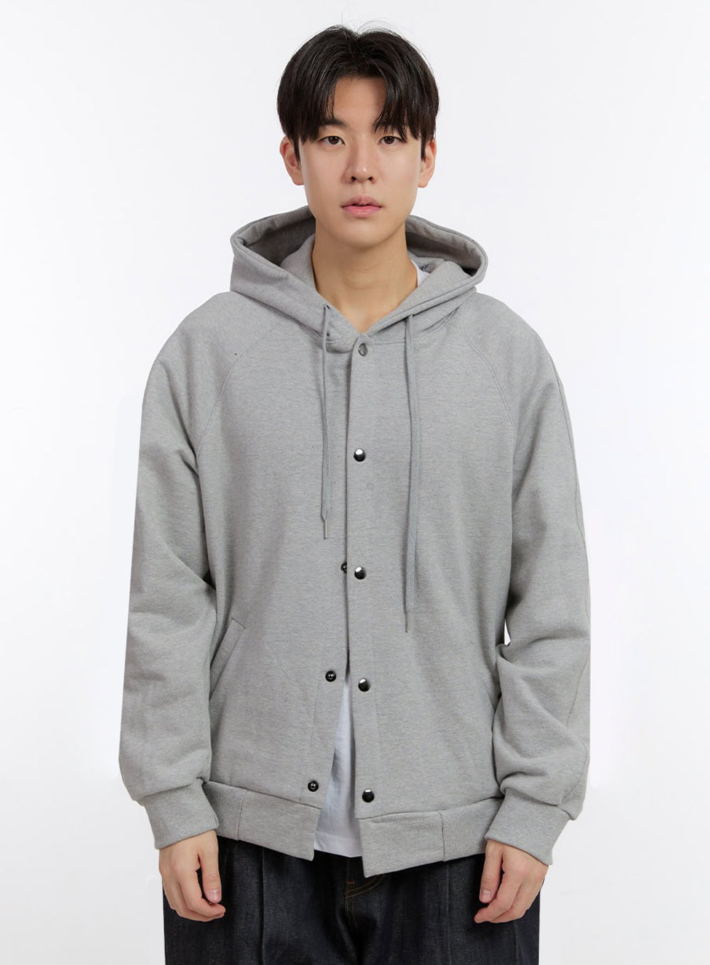 Men's Urban Buttoned Hooded Jacket IF528