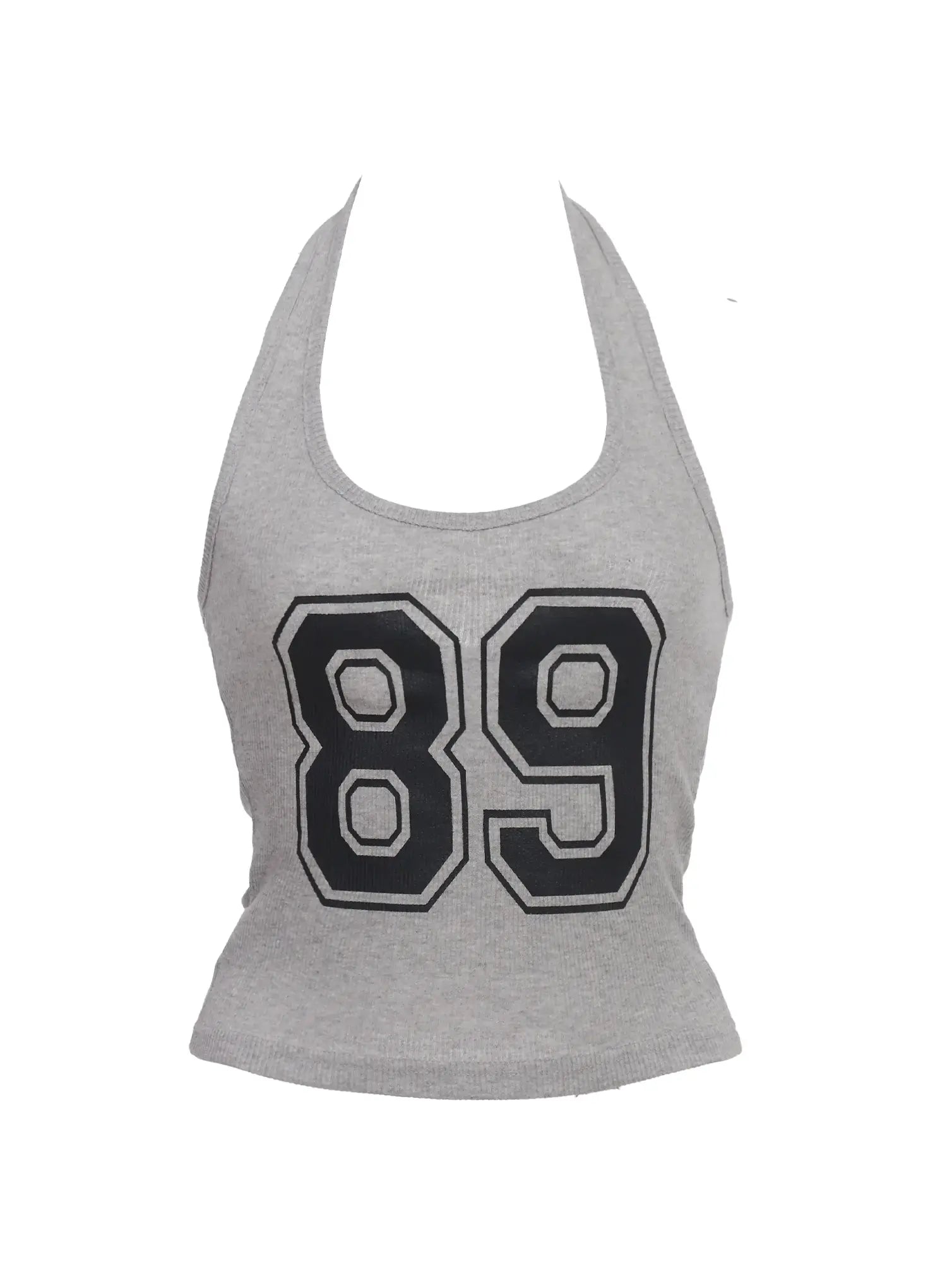 Retro Varsity Number Halter Top IC503