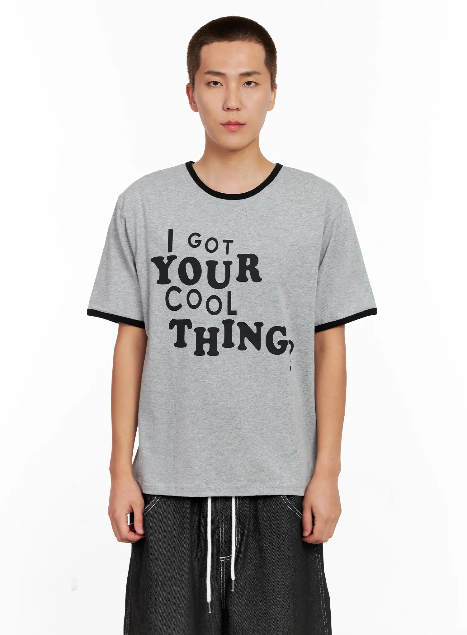 Men's Graphic Ringer Tee IG508