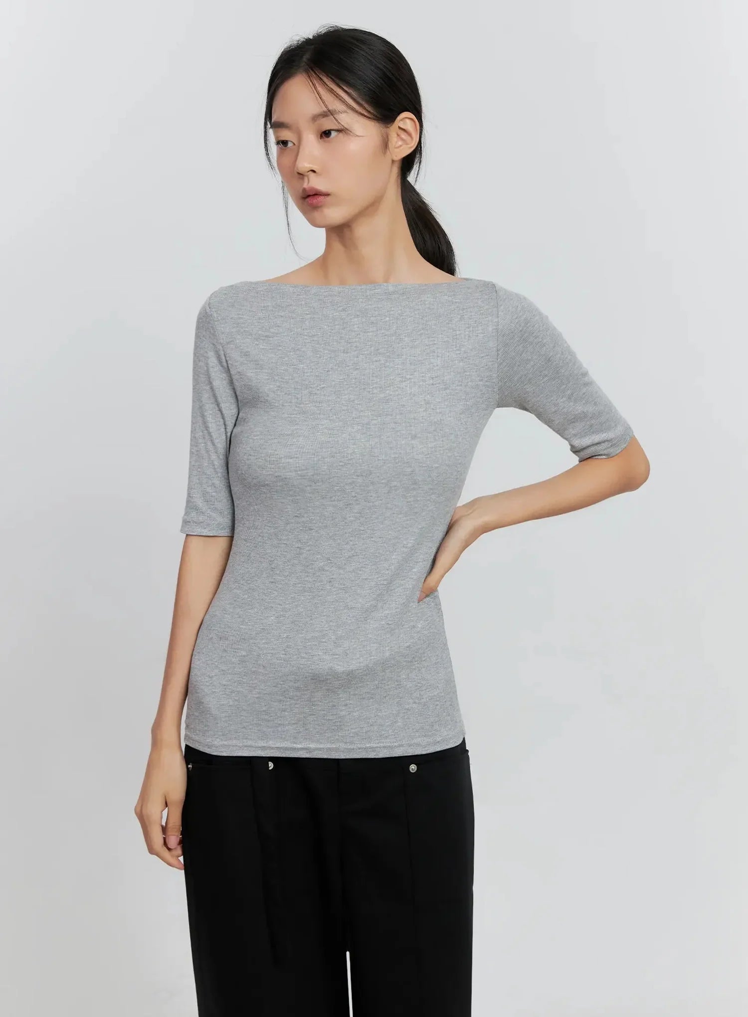 Classic Boat Neck Top IS516