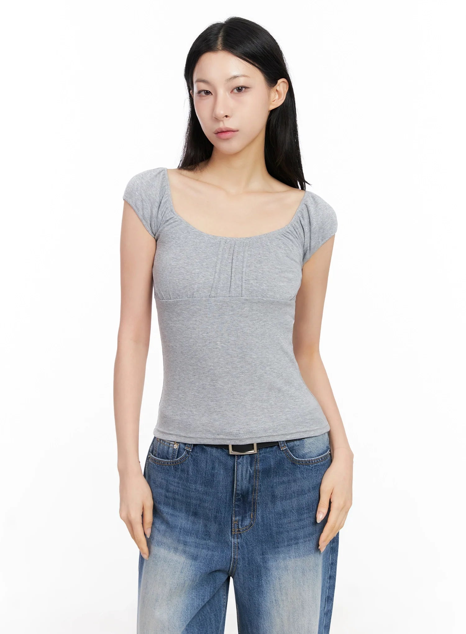 Off-Shoulder Puff Sleeve Top IG508