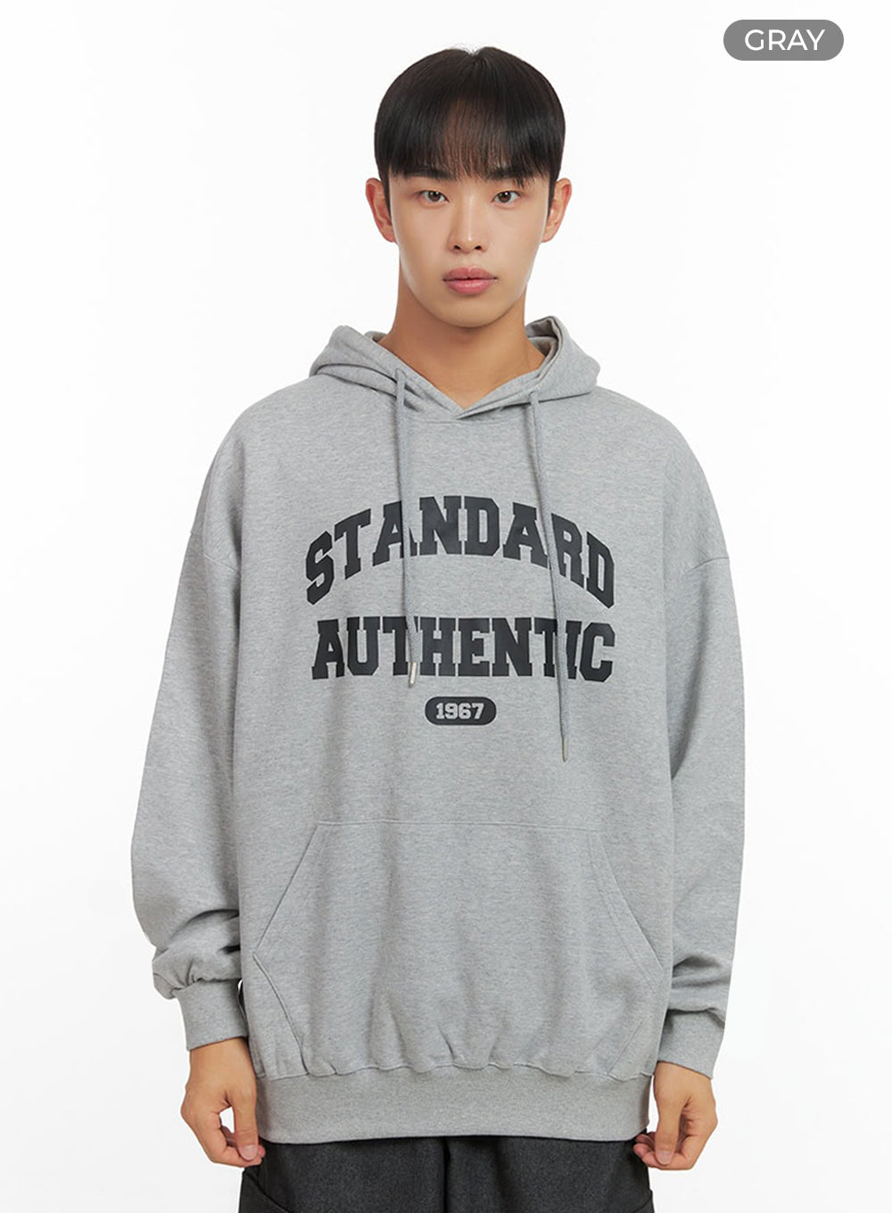 Men's Loose Fit Graphic Hoodie IO420
