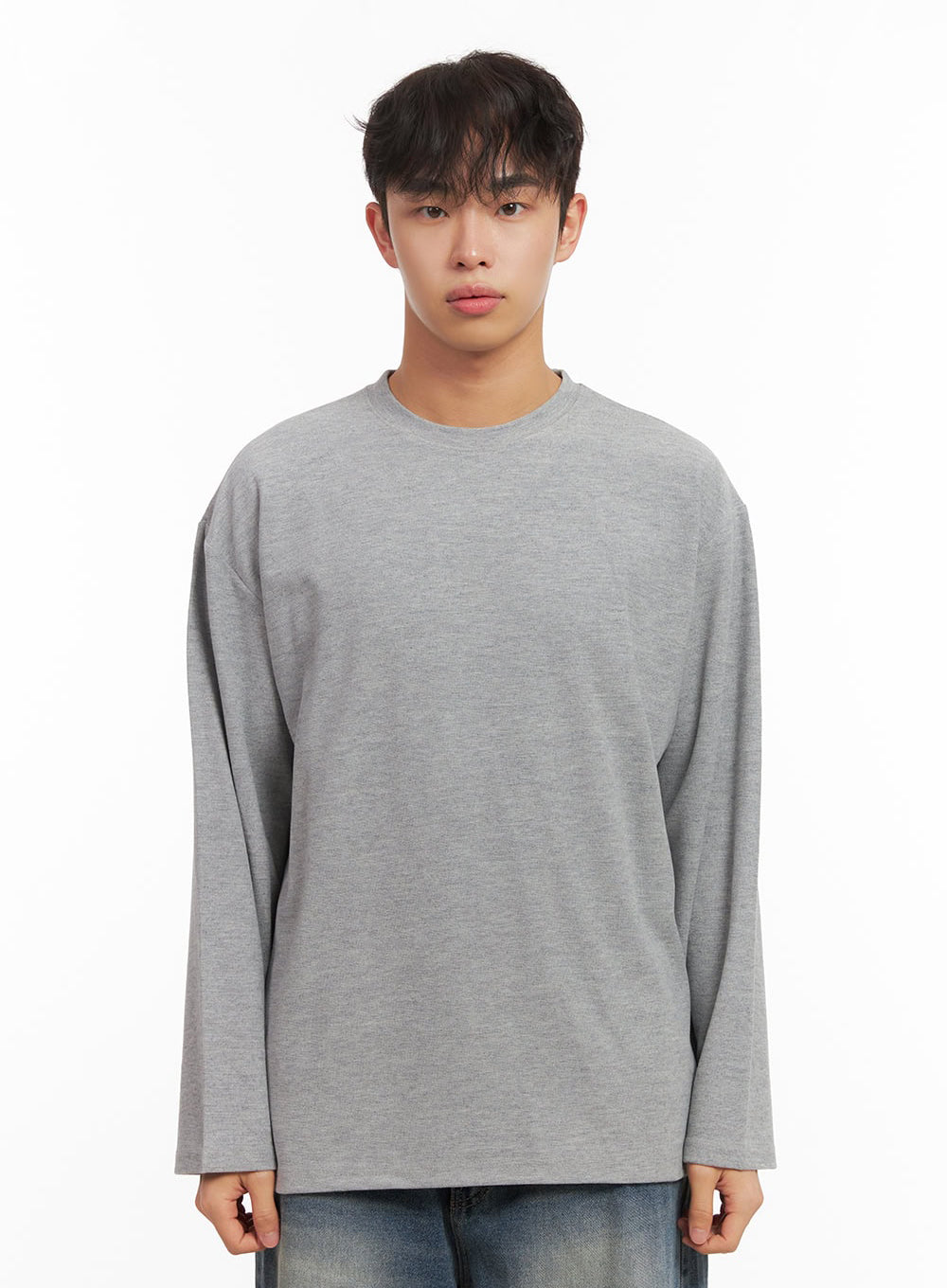 Men's Solid Long Sleeve Tee ID427