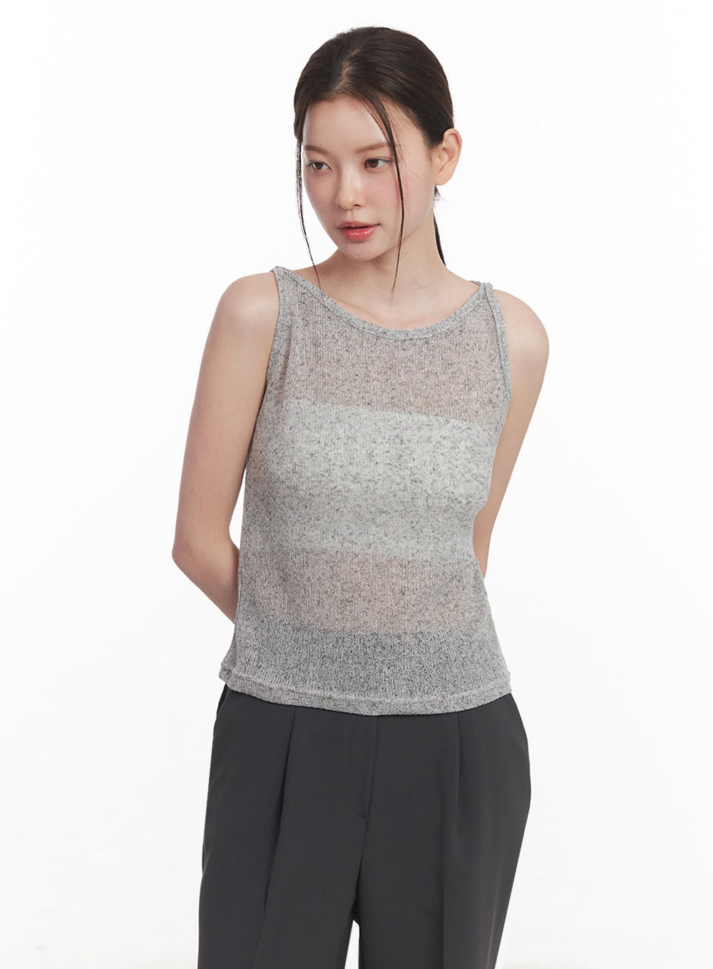 Sheer Knit Tank Top IY509