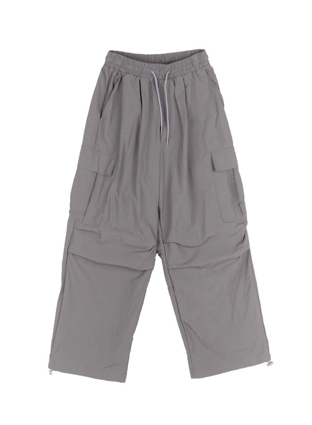 Cargo Wide-Leg Windbreaker Pants IY502