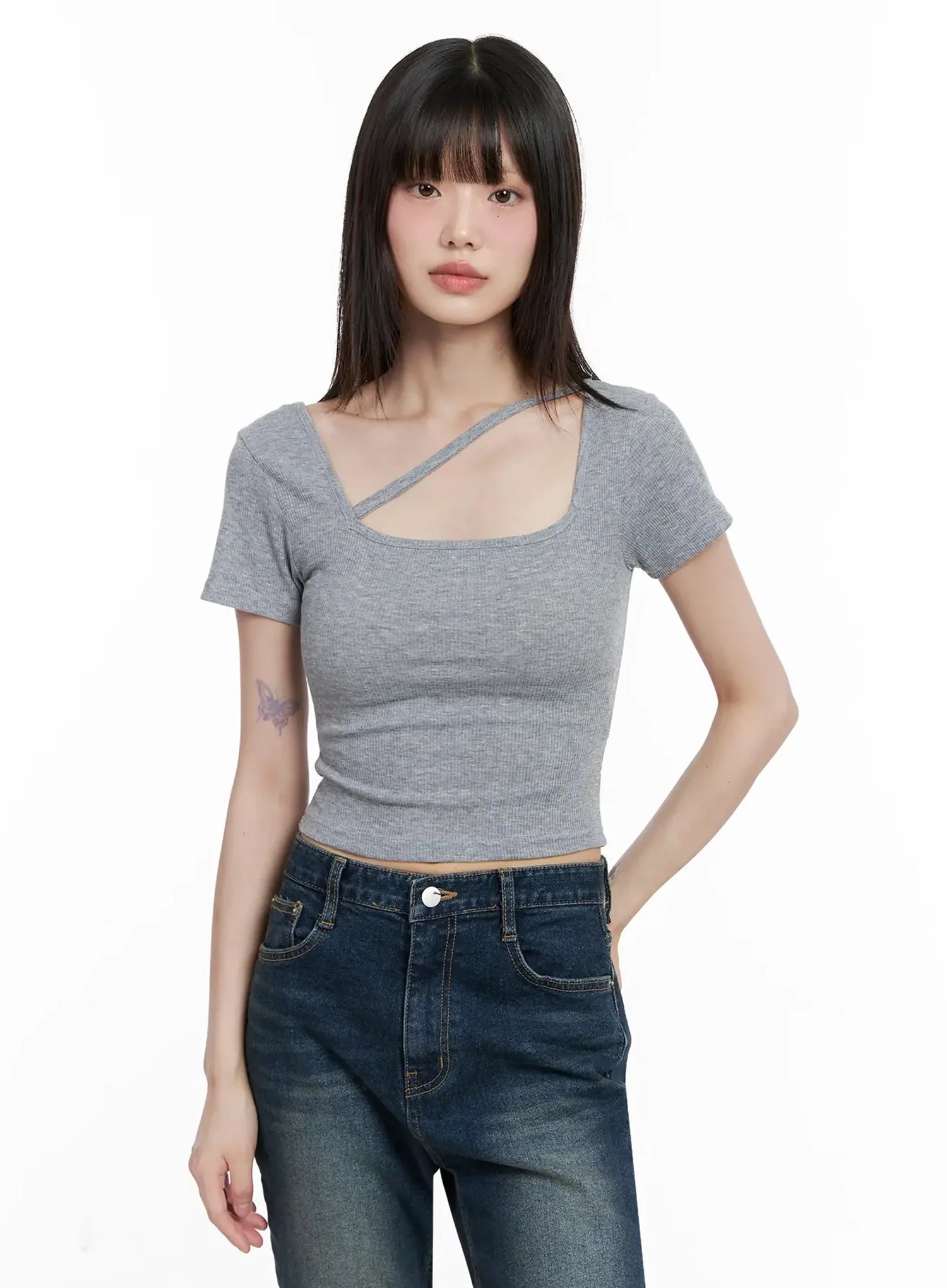 Strappy Square Neck Crop Top IL531