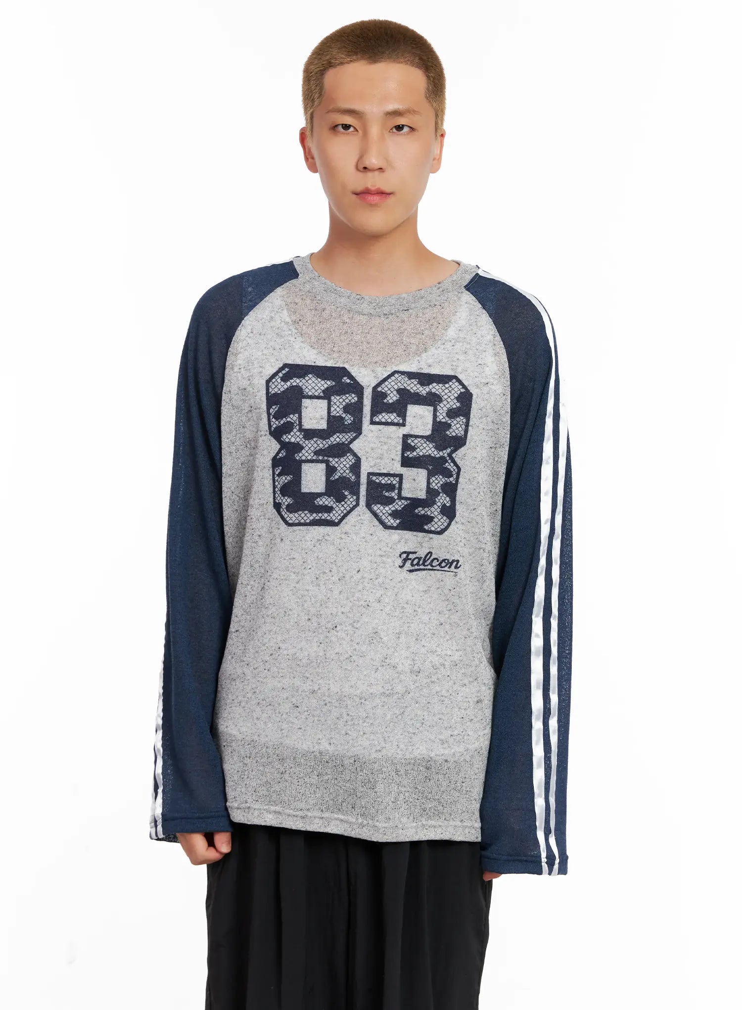 Men's Graphic Mesh Long-Sleeve Tee IL521