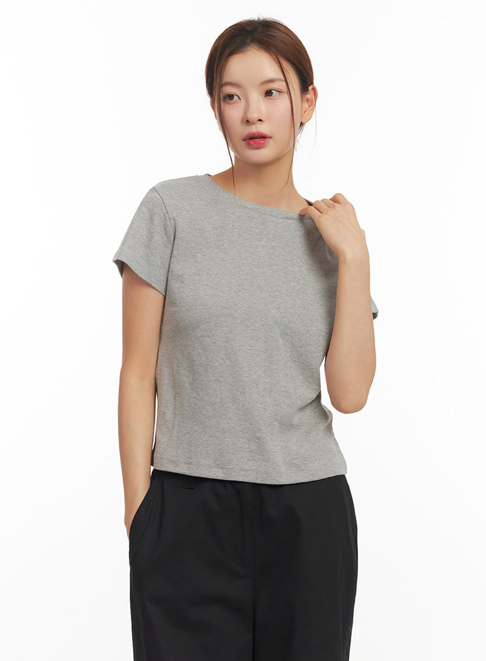 Basic Round Neck Tee IM513