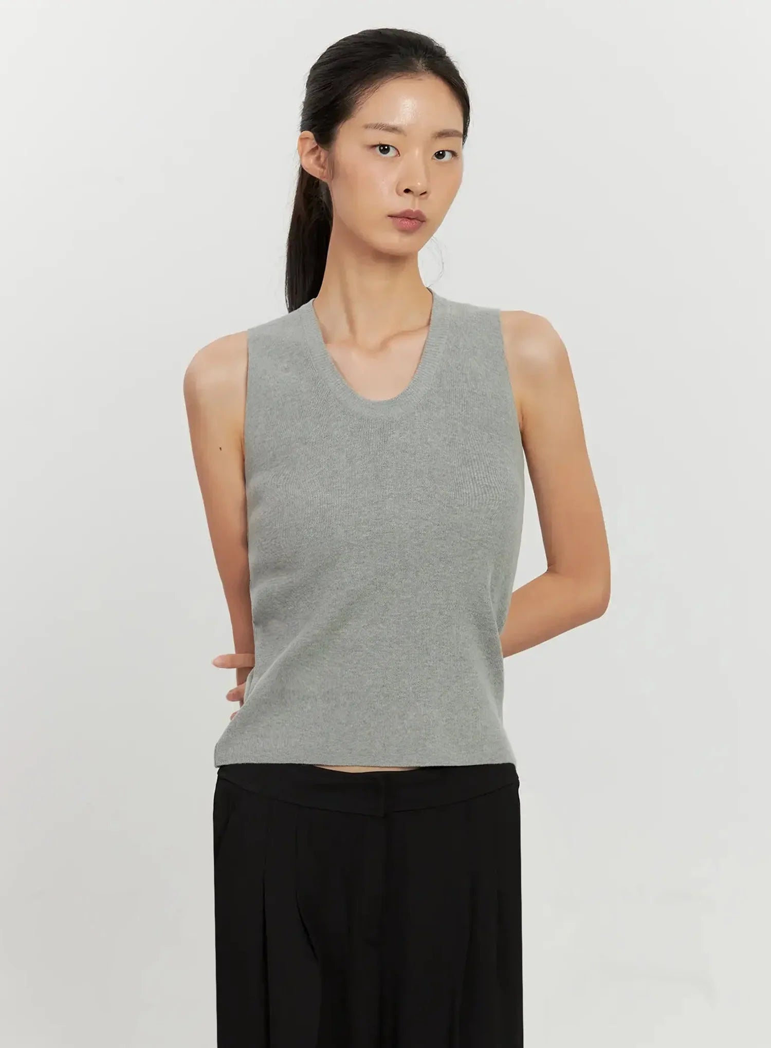 U-Neck Knit Tank IL528