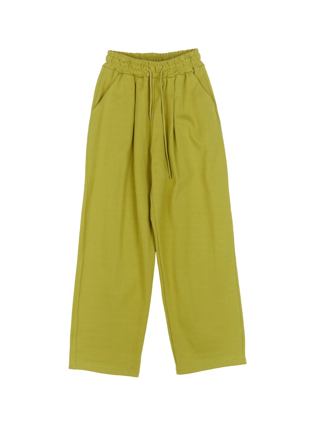 Cotton Pintuck Wide-Fit Sweatpants IY516