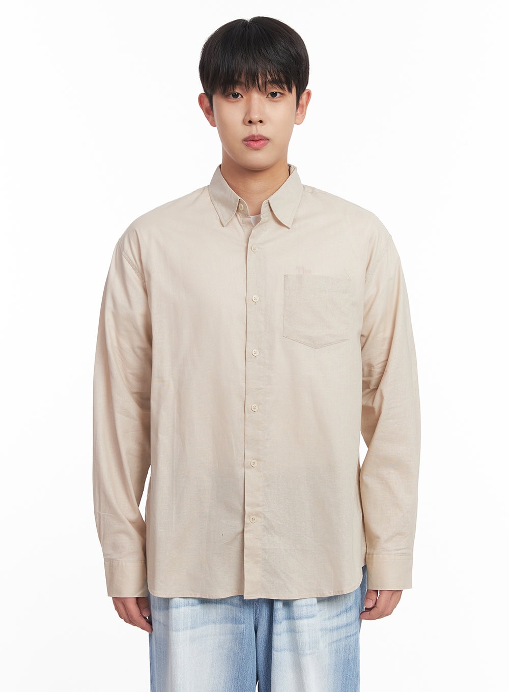 Men's Linen Collared Shirt IY522
