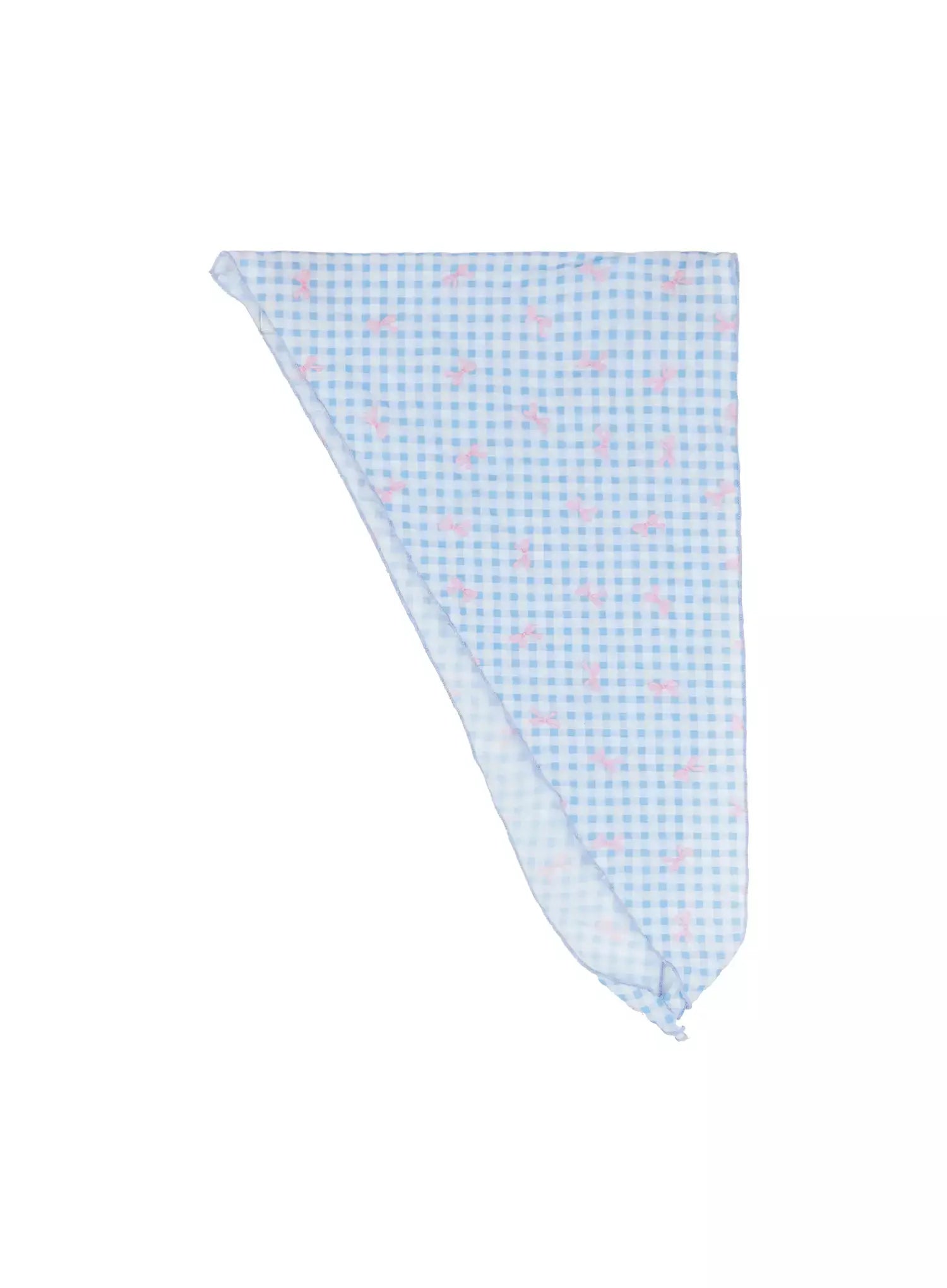 Gingham Ribbon Hair Scarf IL528