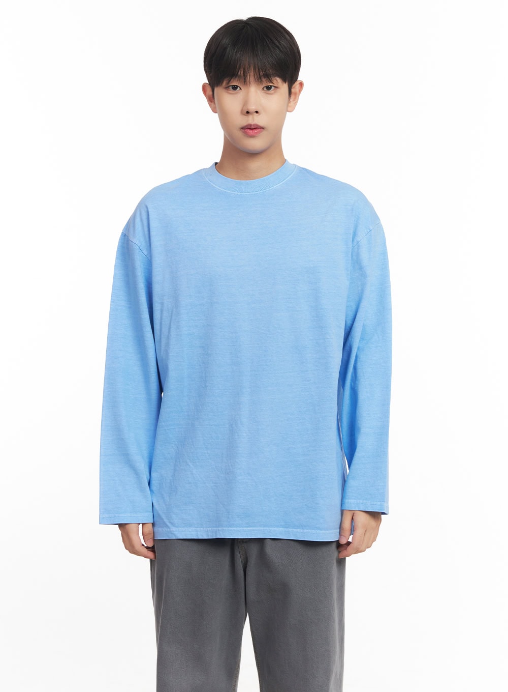 Men's Washed Long-Sleeve T-Shirt IM527