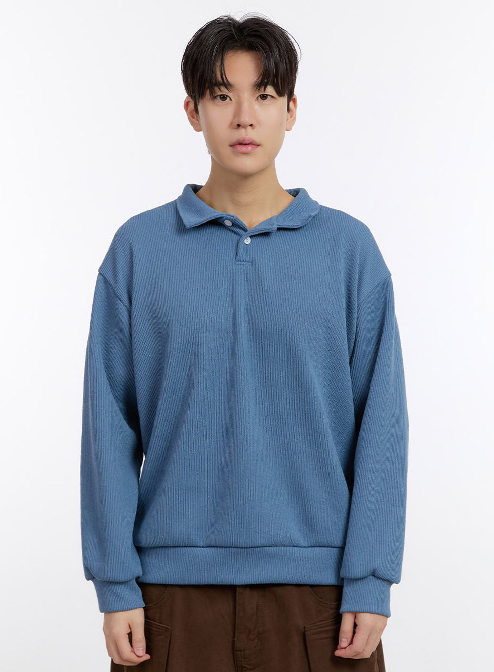 Men's Essential Collared Sweatshirt IM525
