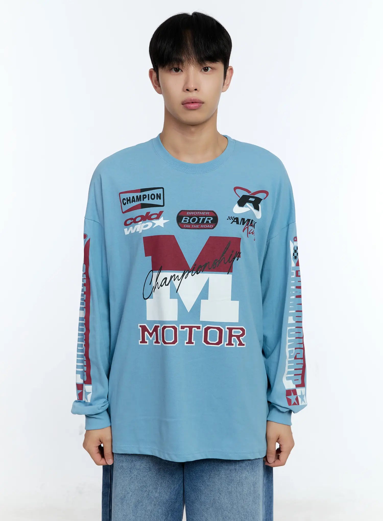 Men's Racing Graphic Long Sleeve T-Shirt IG515