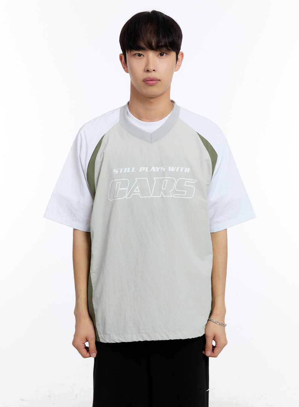 Men's Cars Raglan Windbreaker T-Shirt IY529