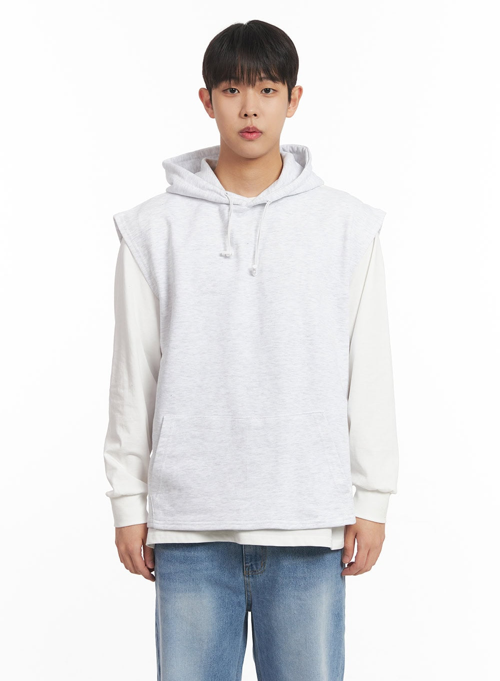 Men's Oversized Hooded Vest IM517