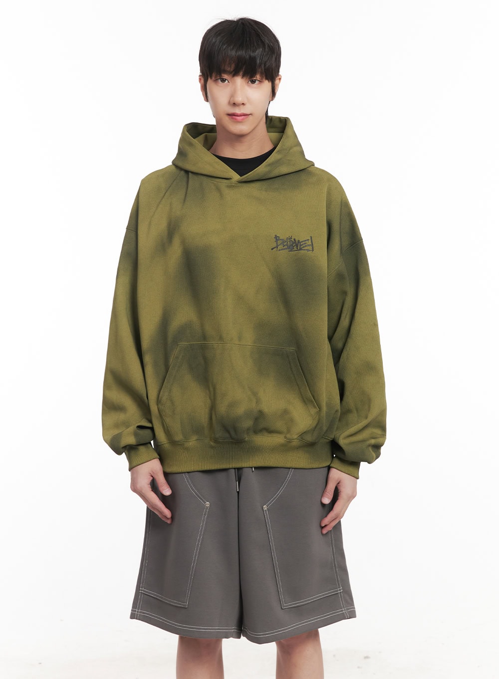 Men's Washed Oversized Hoodie IM519