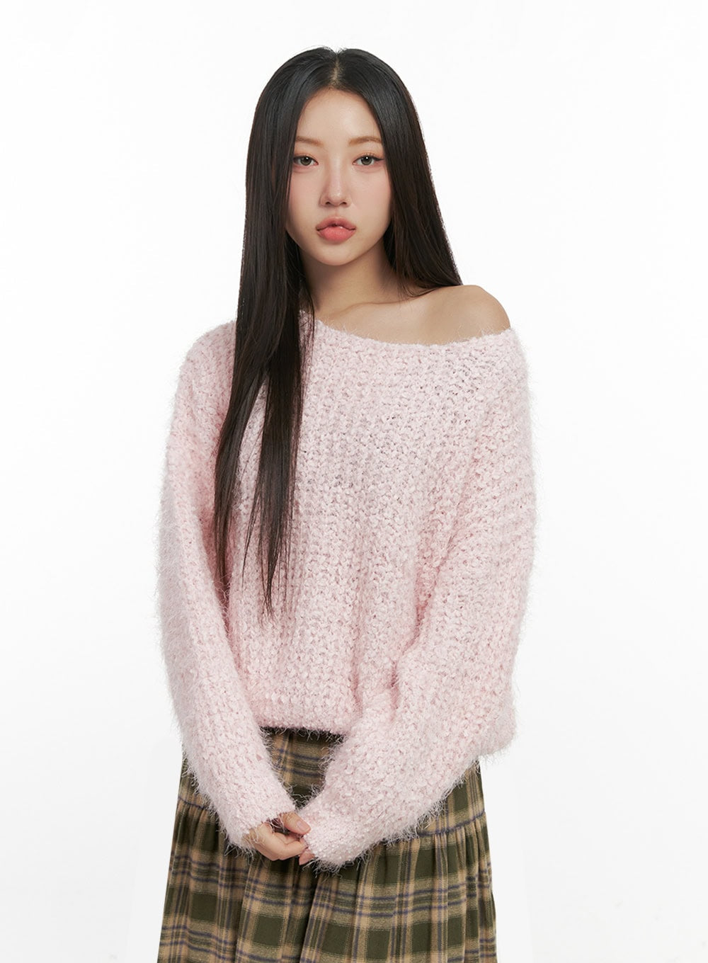 Classic Solid Long Sleeve Sweater IN415