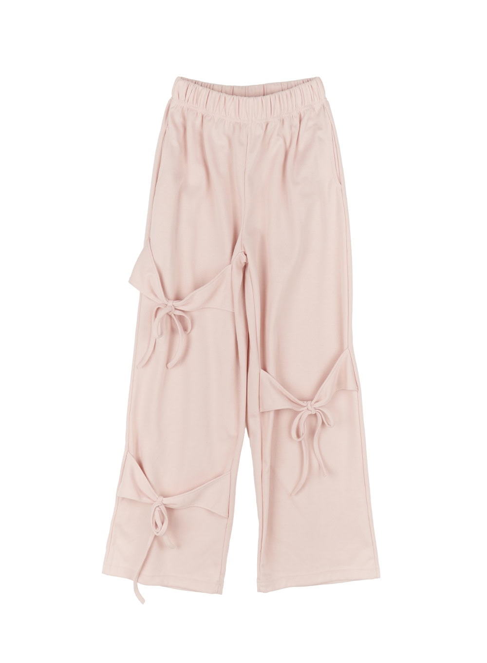 Ribbon Wide-Leg Sweatpants IA524