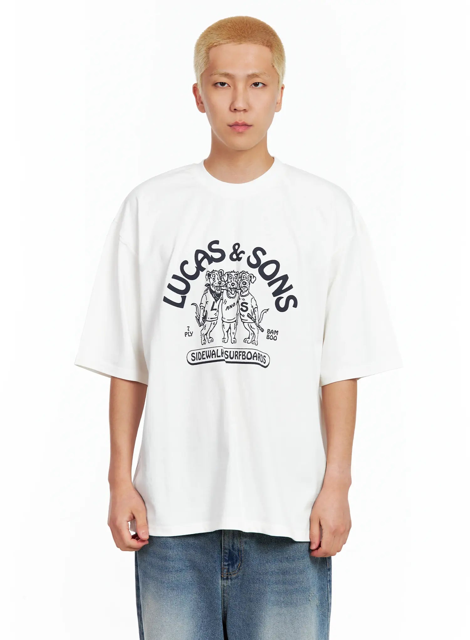 Men's Lucas Graphic Oversized Tee IL514
