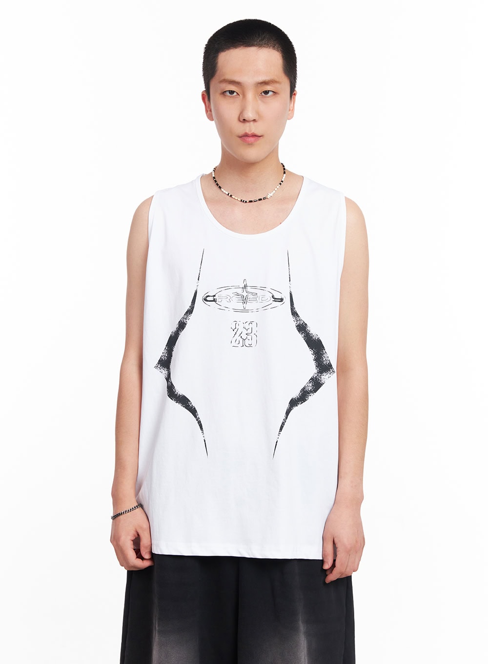 Men's Greed Graphic Sleeveless T-Shirt IU503