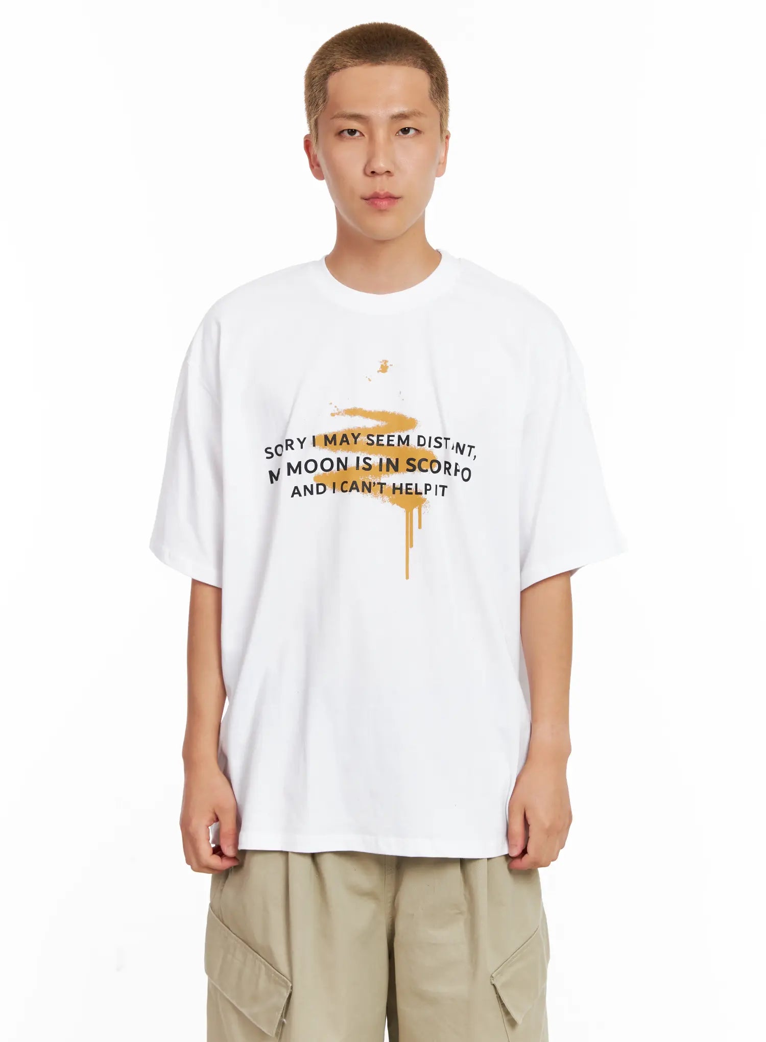 Men's Graphic Oversized Tee IL521