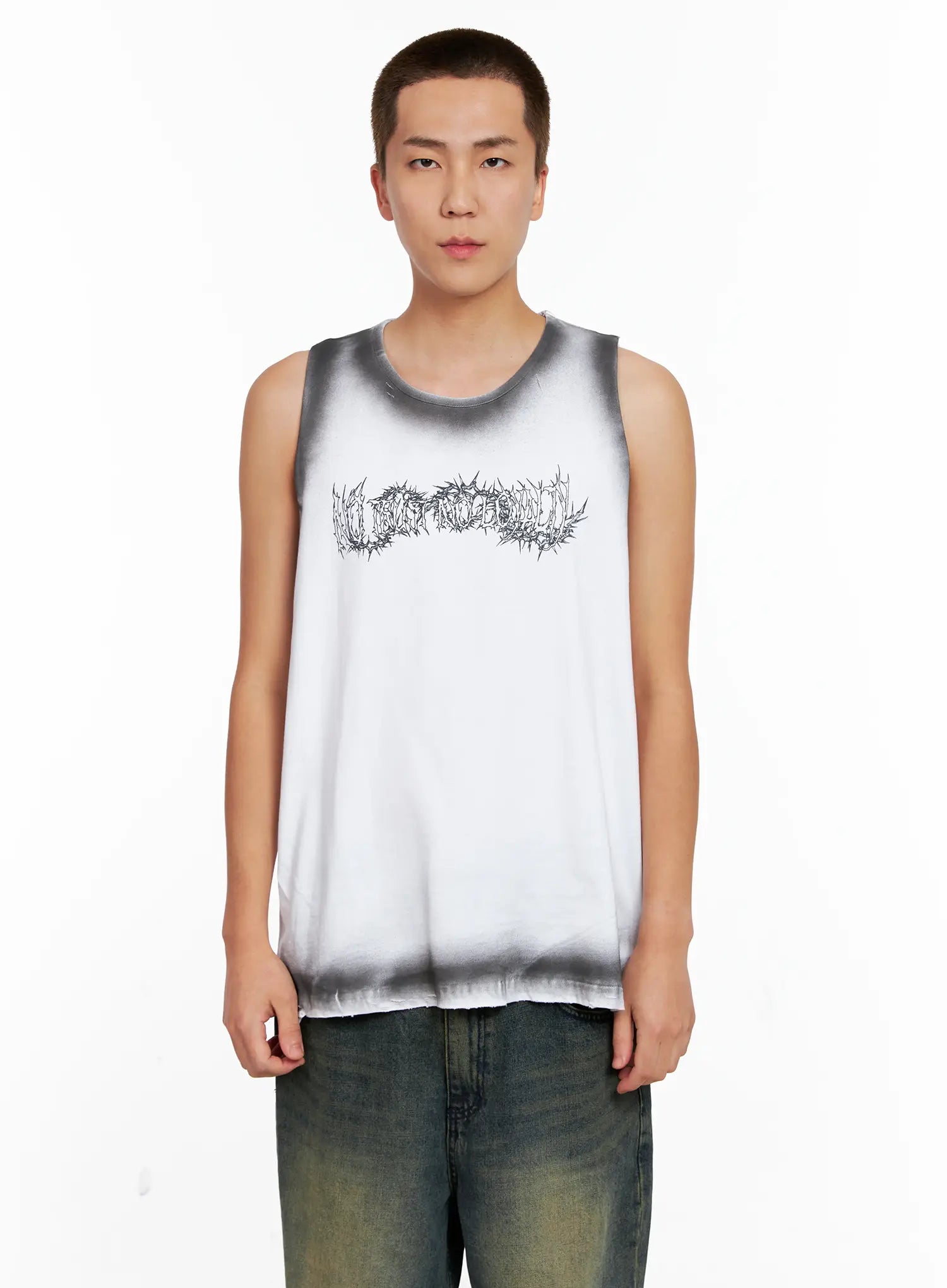 Men's Distressed Muscle Tee IG508