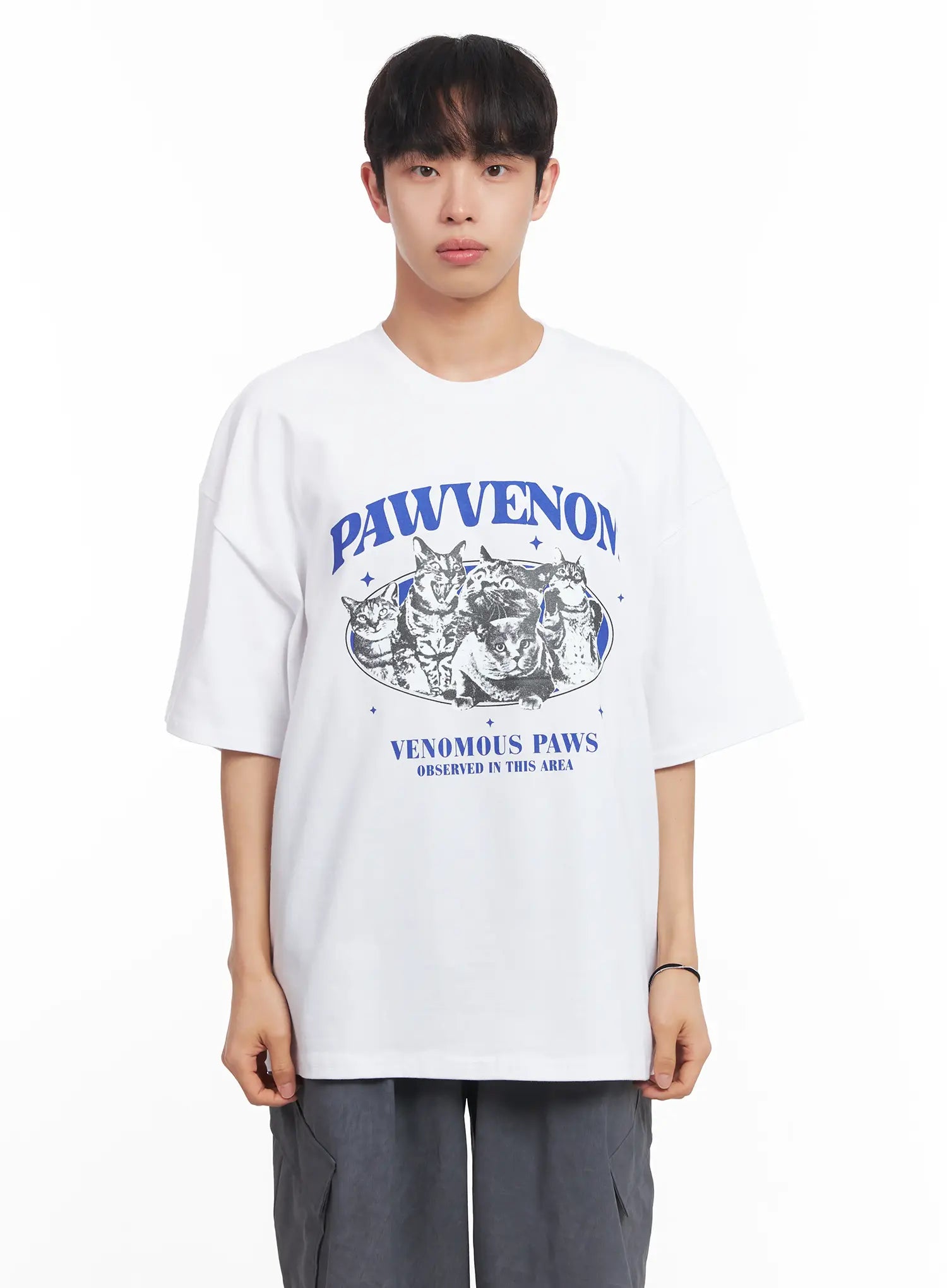 Men's Kitty Graphic T-Shirt IU519