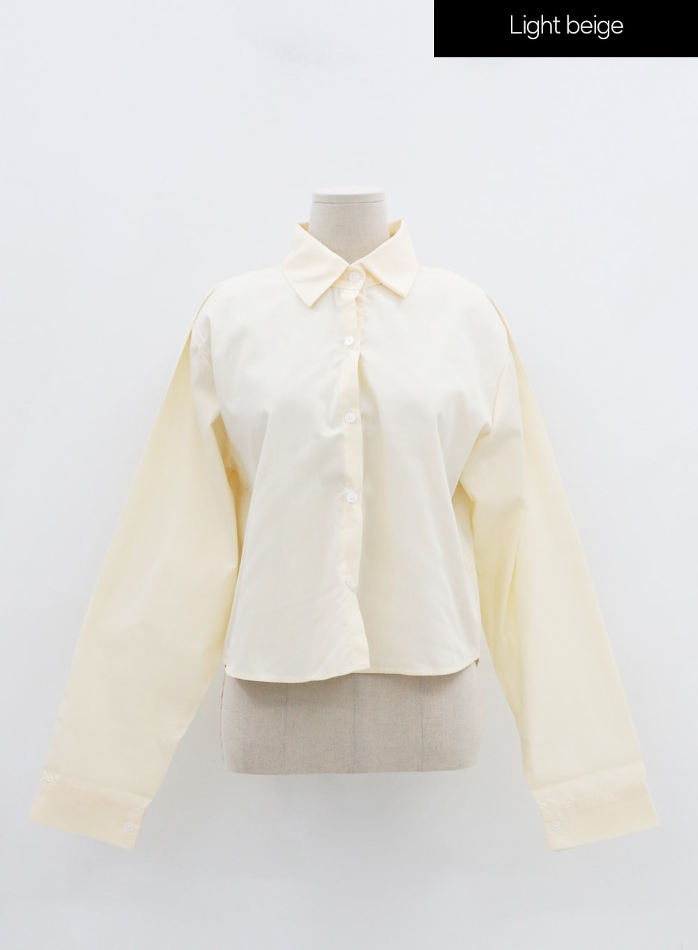 Cotton Cropped Long Sleeve T-Shirt IS15