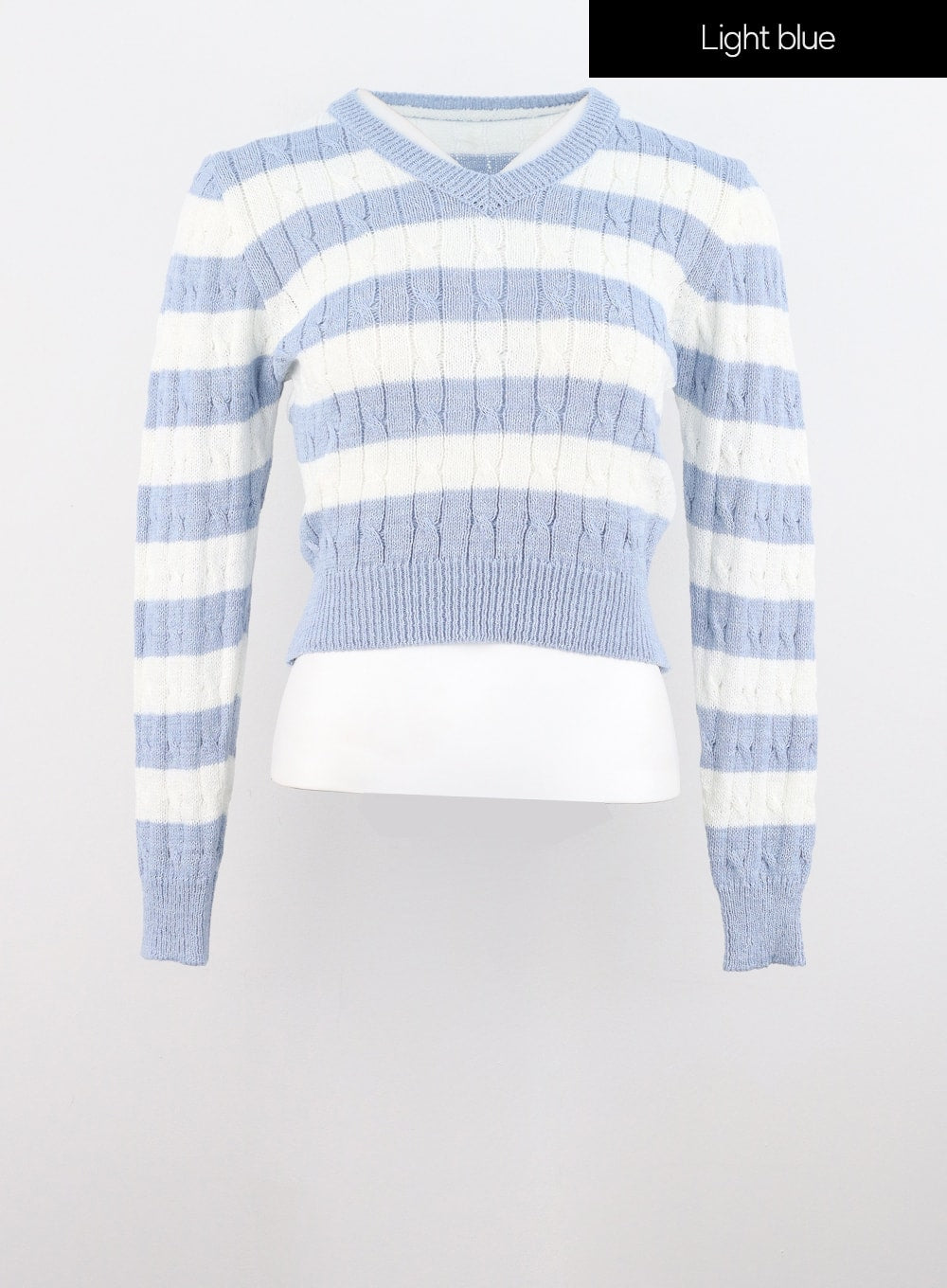 Striped V-Neck Sweater IS307