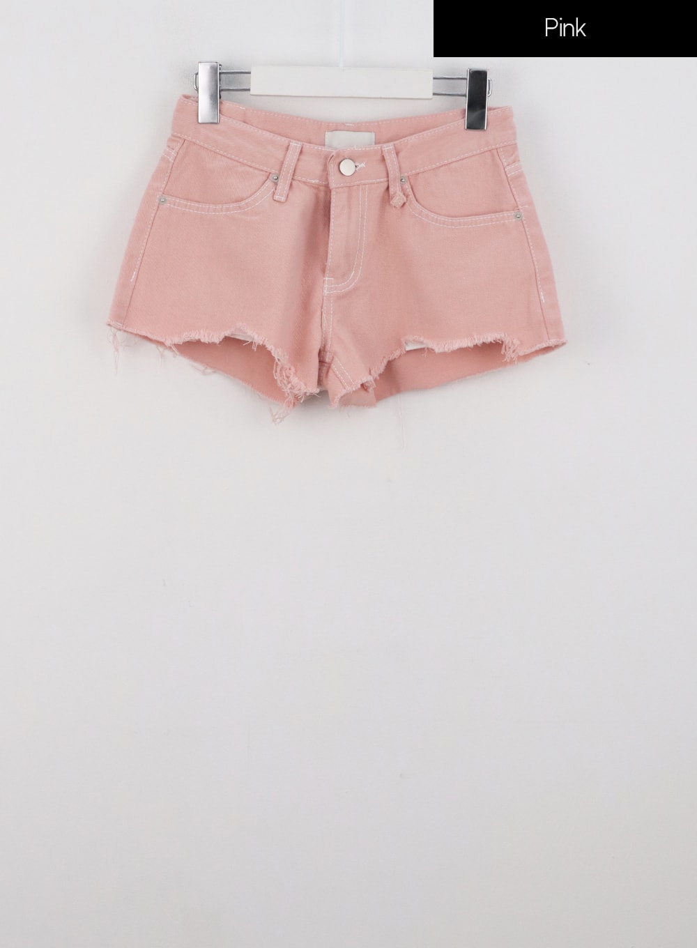 Ripped Hem Cotton Shorts IG302