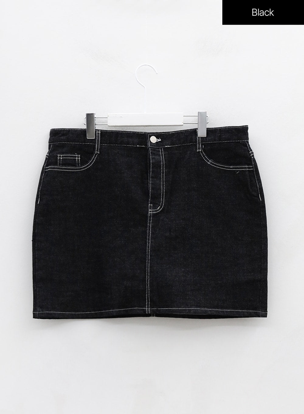 Plus Stitch Span Denim Skort IG09