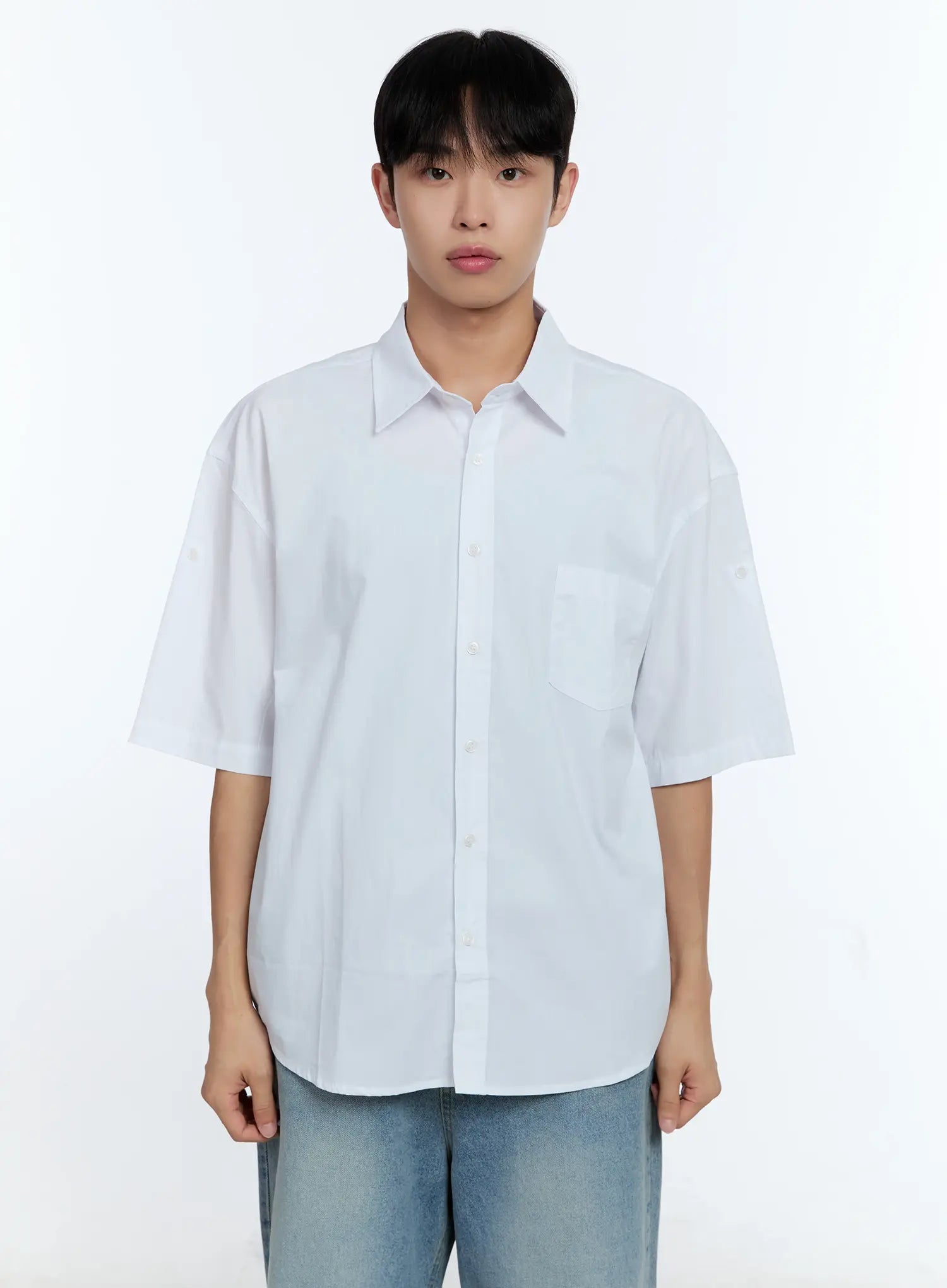 Men's Pocket Detail Short Sleeve Shirt IG519
