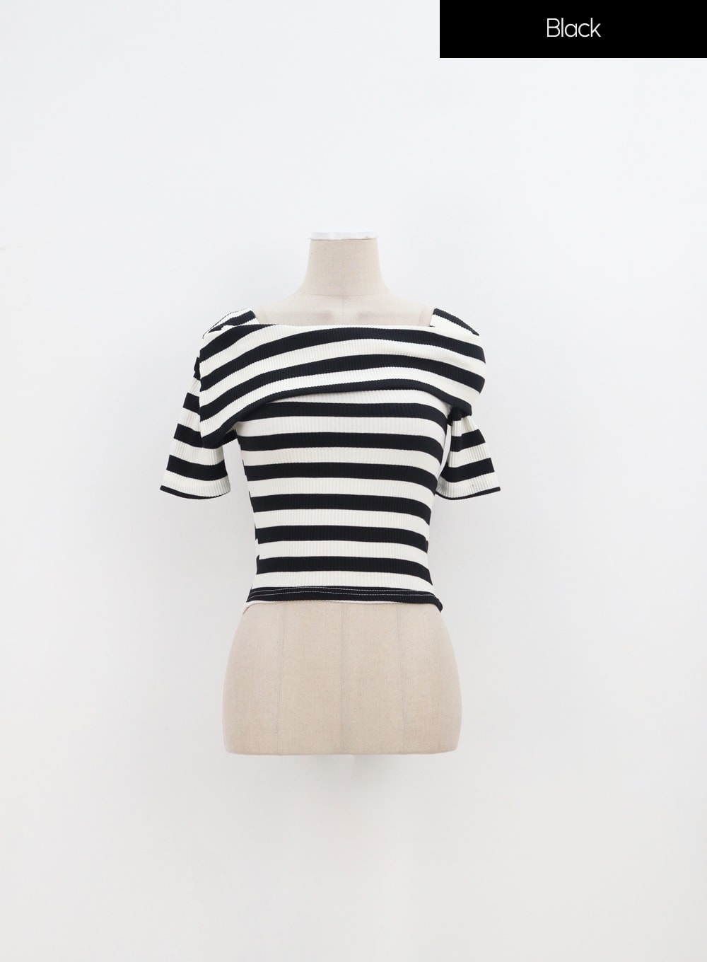 Half Sleeve Stripe Top IA324