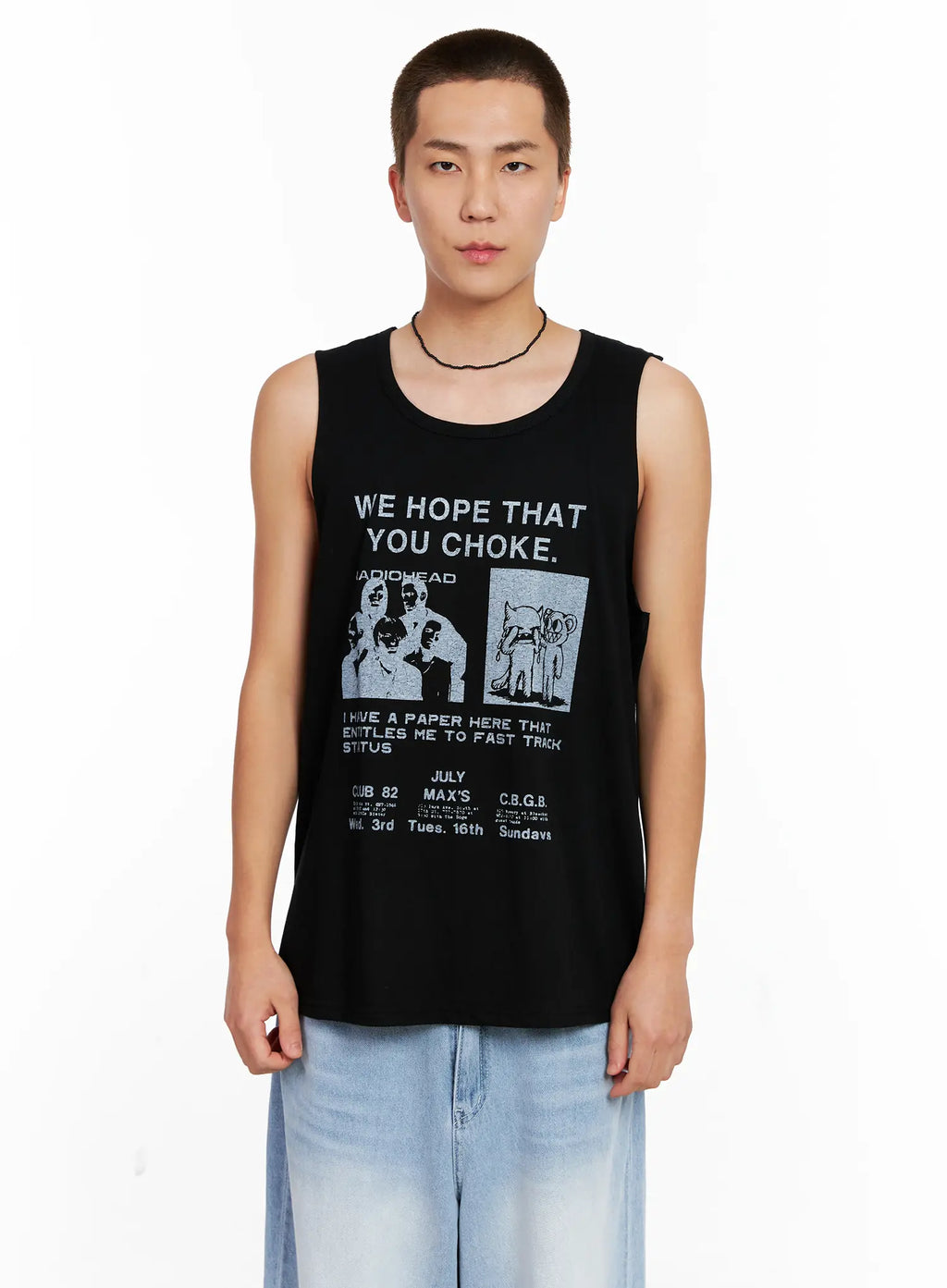 Men's Graphic Sleeveless Tee IG508