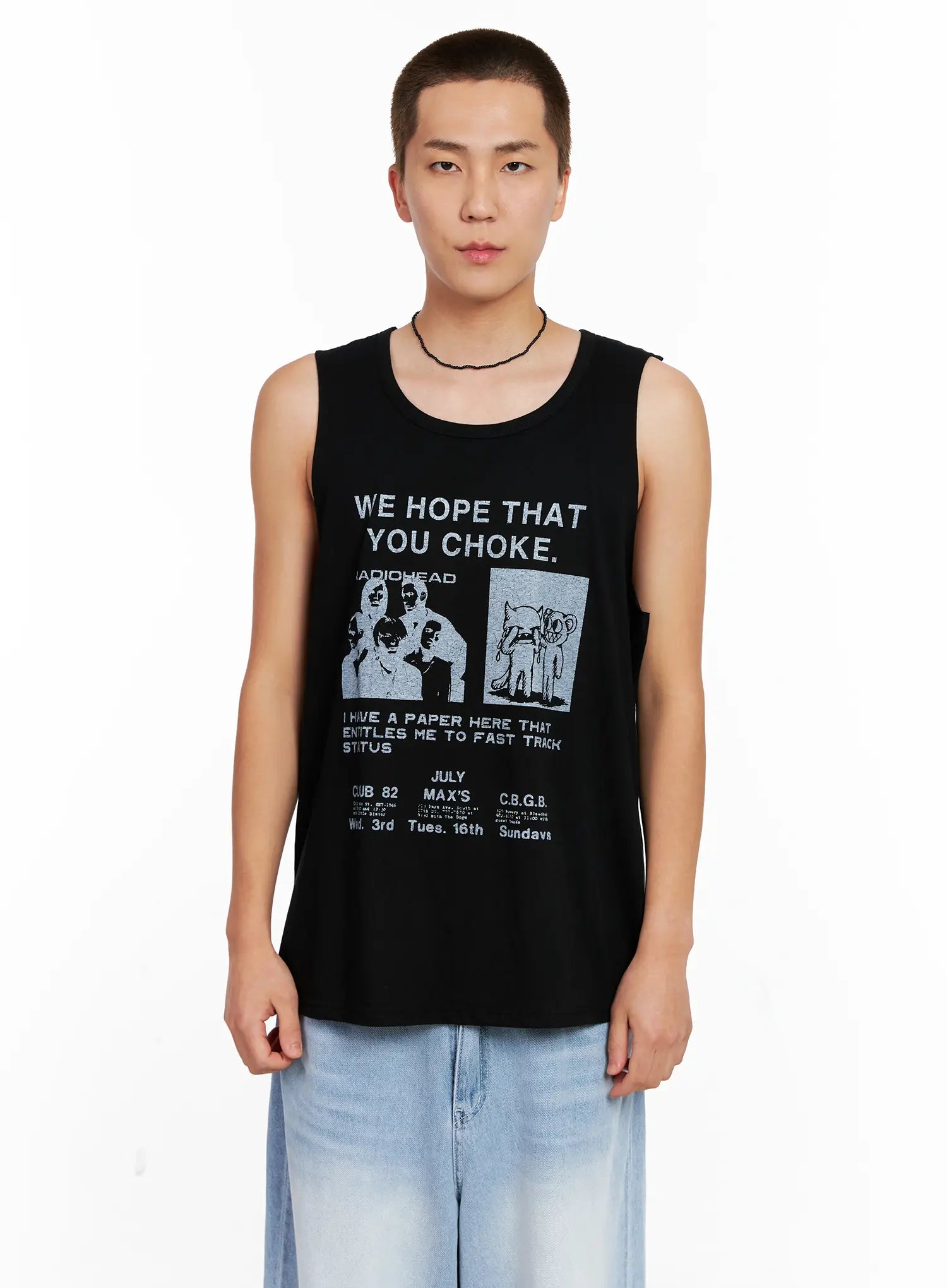 Men's Graphic Sleeveless Tee IG508